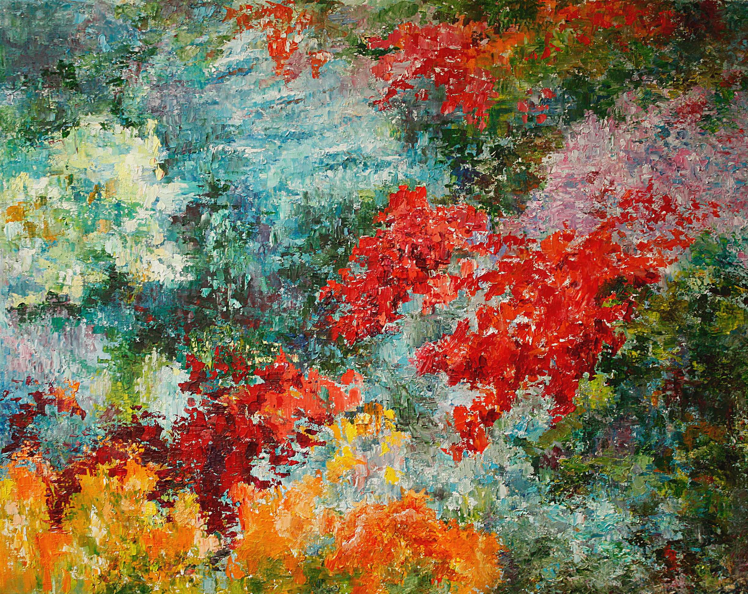 'AUTUMN FOREST PALETTE' - Oil on Canvas