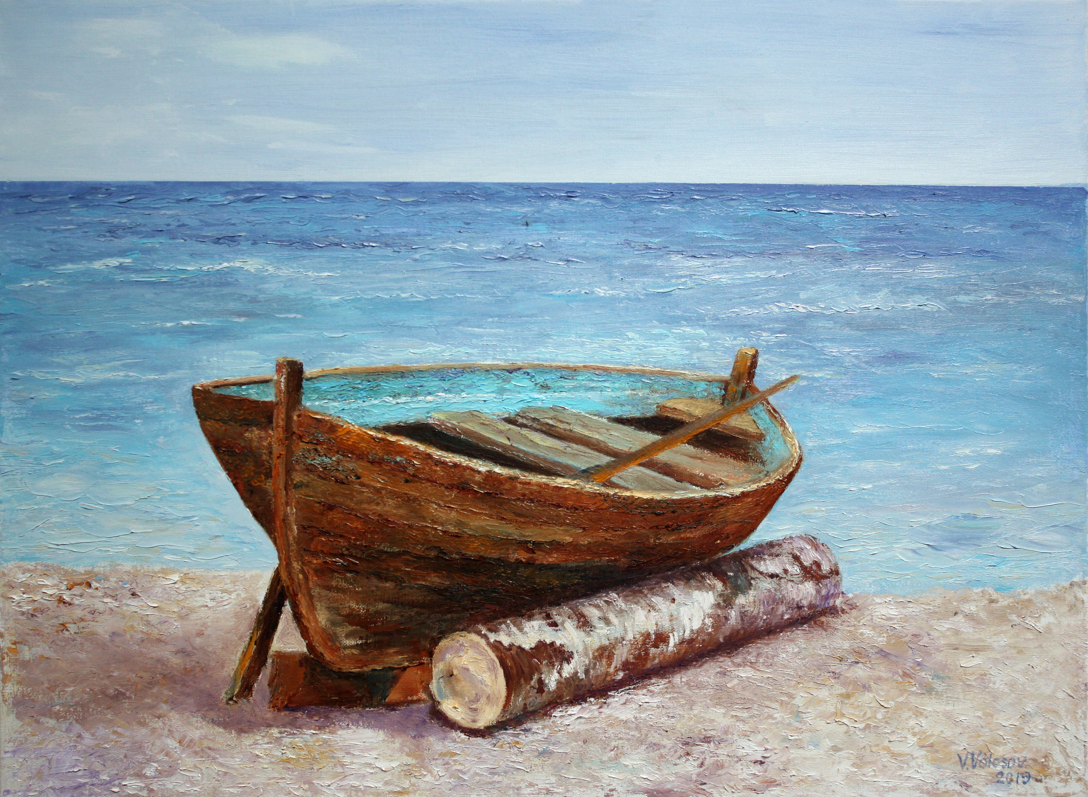 'OLD BOAT' - Oil on Canvas