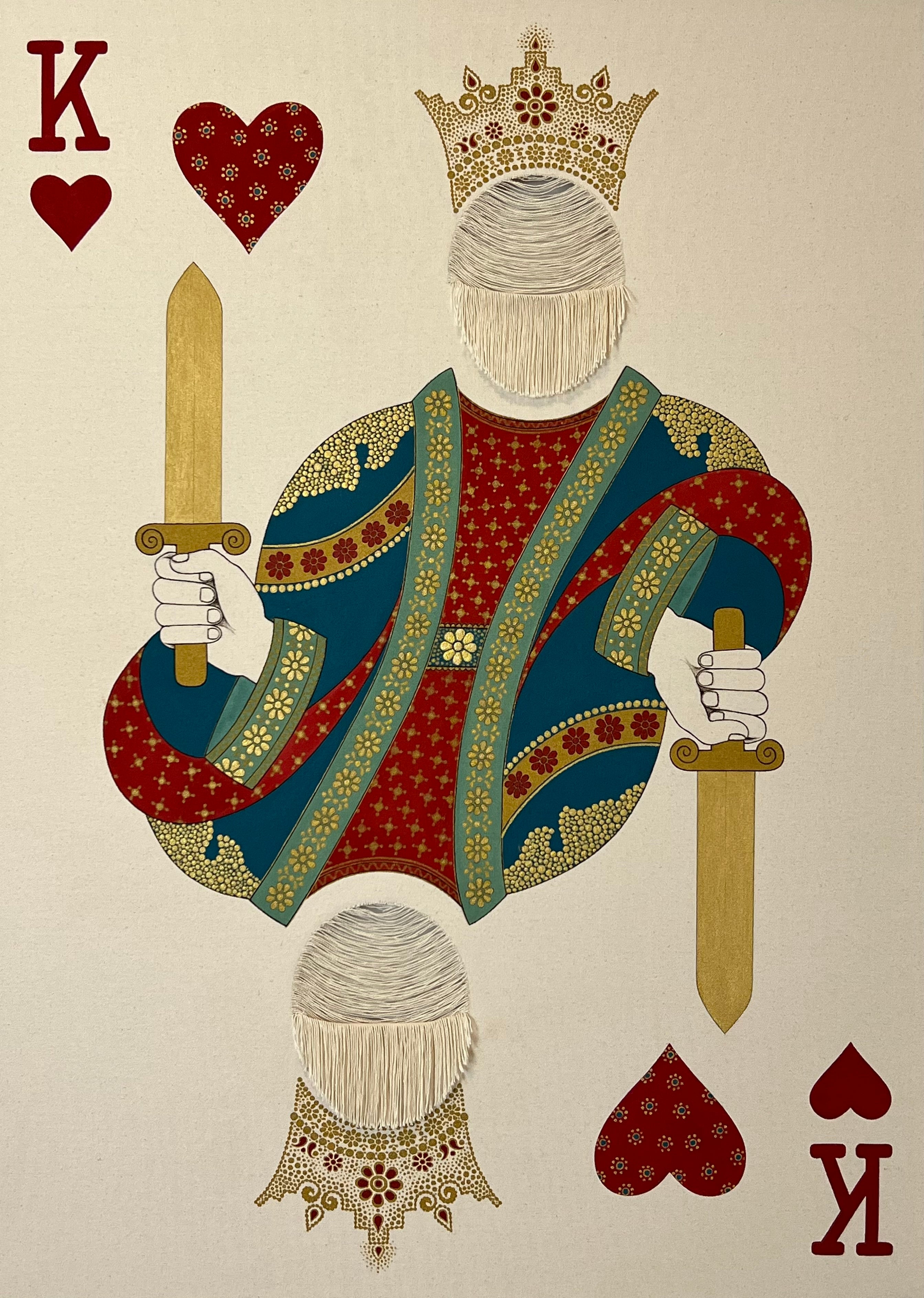 'KING OF HEARTS' - Acrylic on Canvas