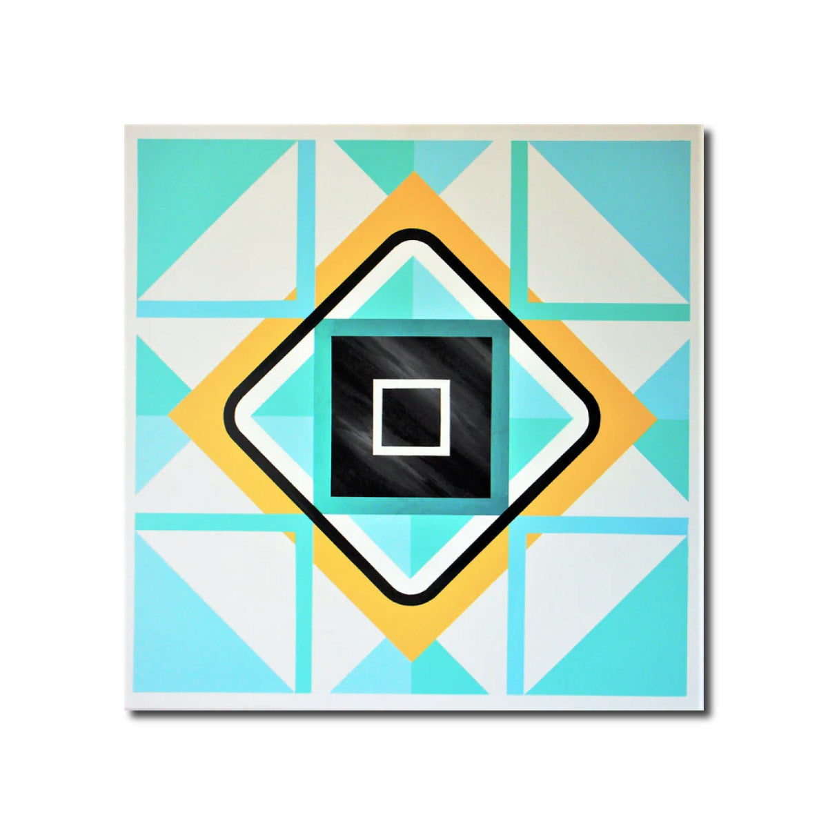 Abstract Acrylic Art Contemporary Geometric Squares Marek Uhlir