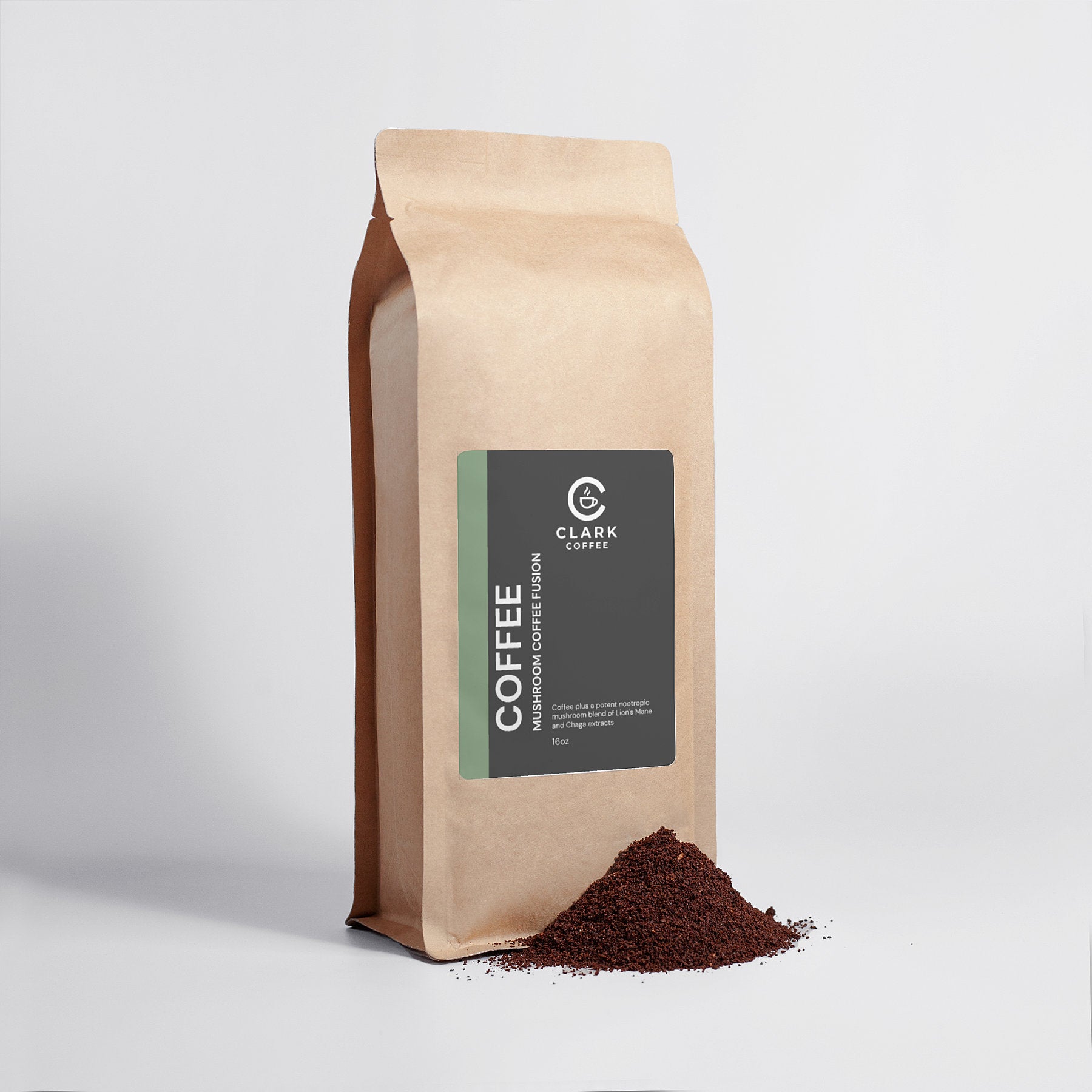 Coffee Supliful Clark Coffee: Mushroom Boost Blend – 16oz Apricus X Clark Coffee Co.