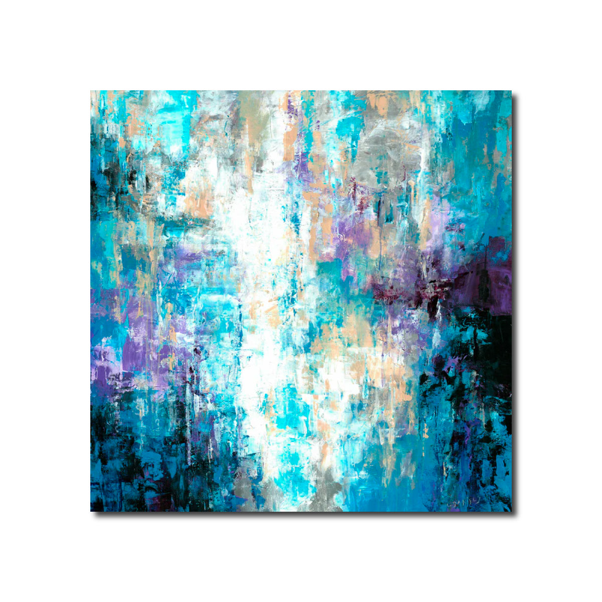 Abstract Acrylic Art Contemporary Painting Liquid Crystal Lisa Daniels