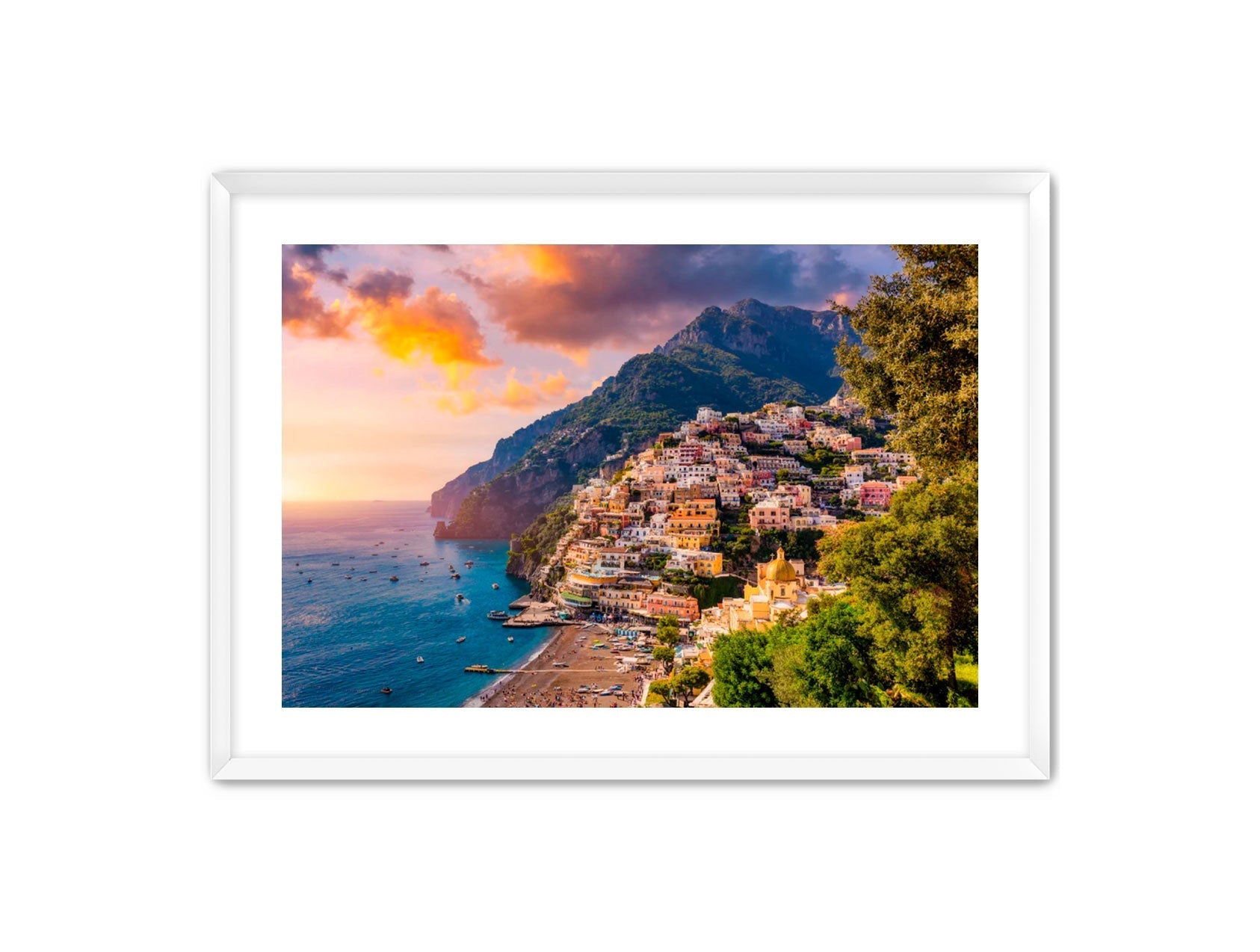 Horizontal photography 'POSITANO'S GLOW' Apricus Art Collection