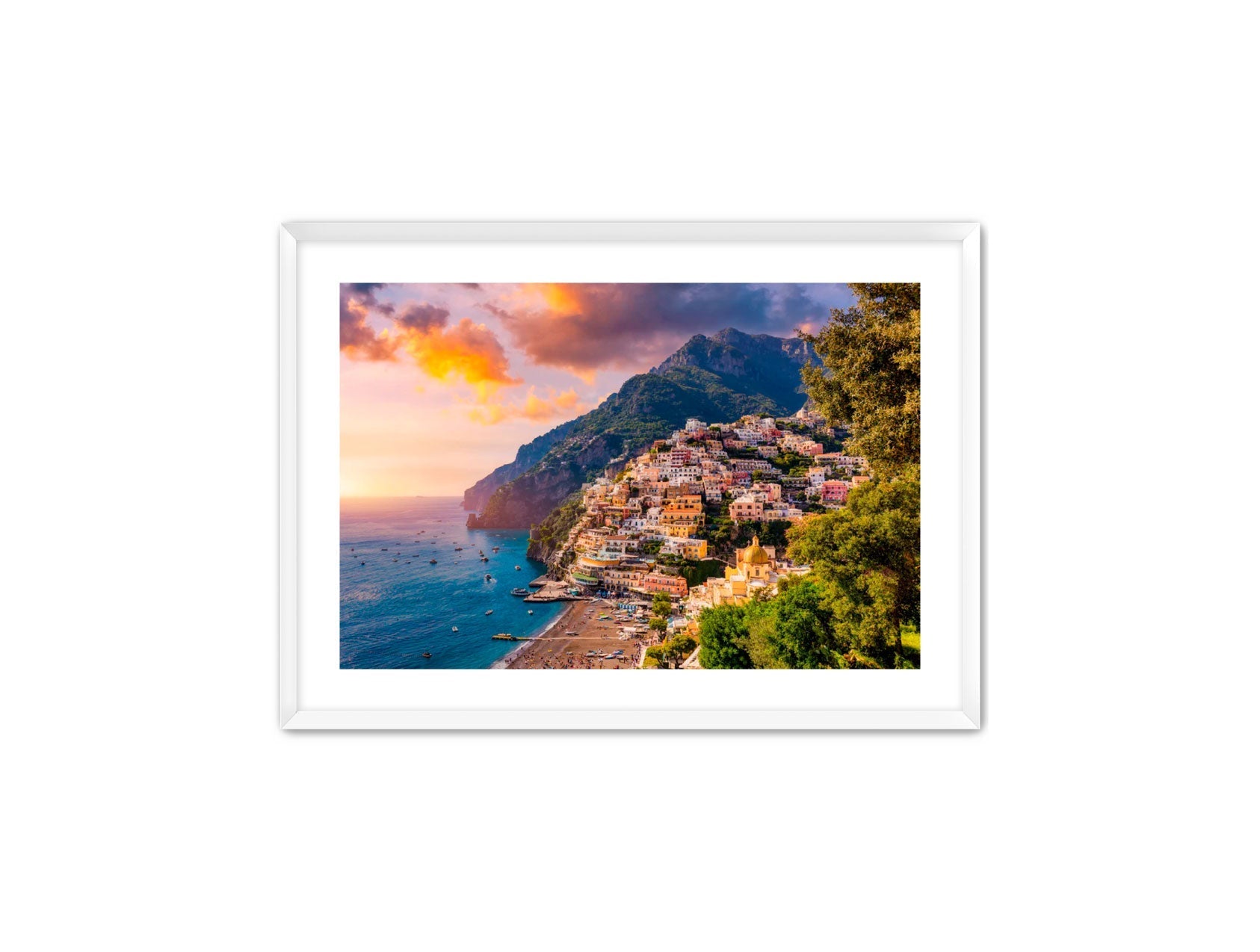 Horizontal photography 'POSITANO'S GLOW' Apricus Art Collection