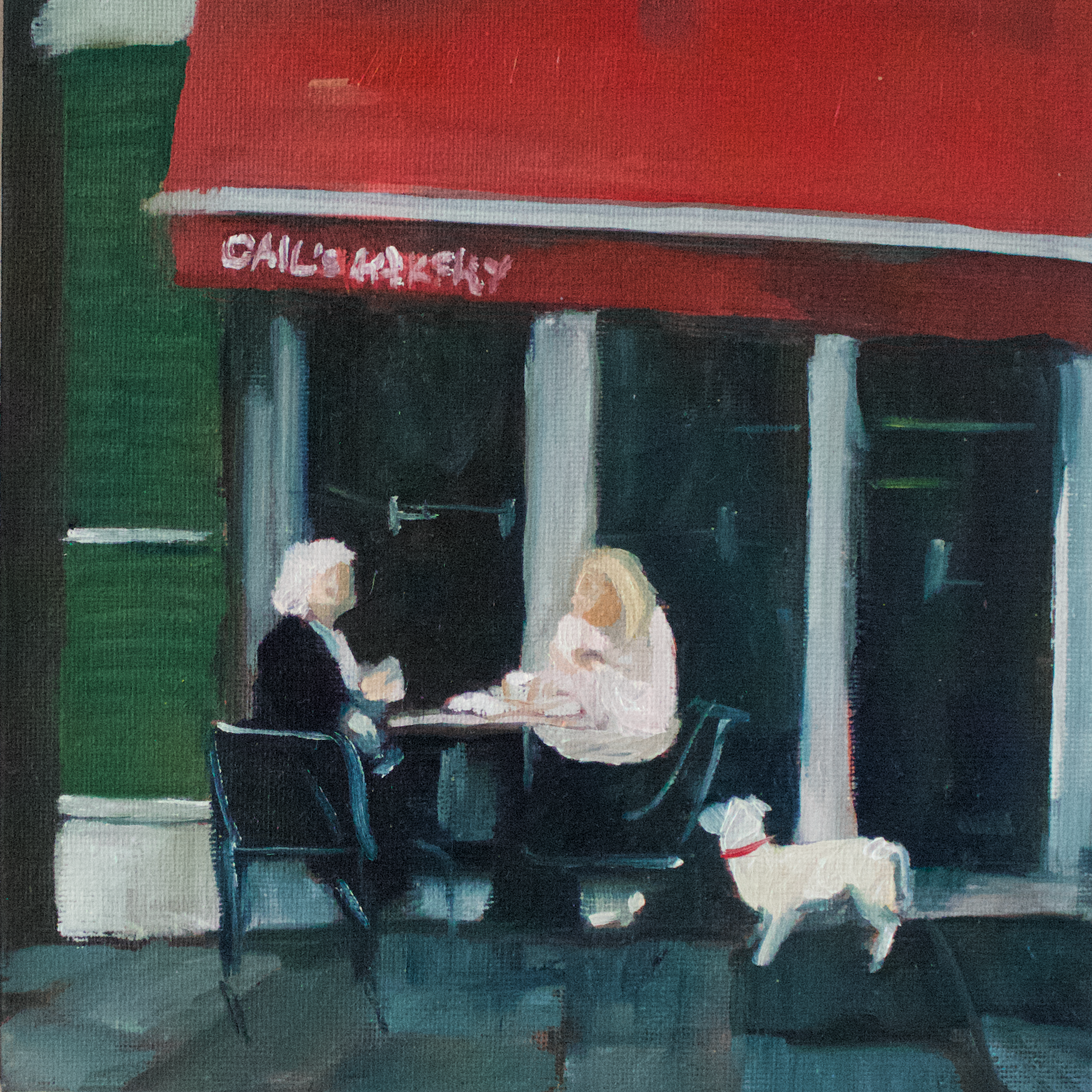 Oil 'LUNCH AT GAILS' - Oil on Canvas Heather Bailey