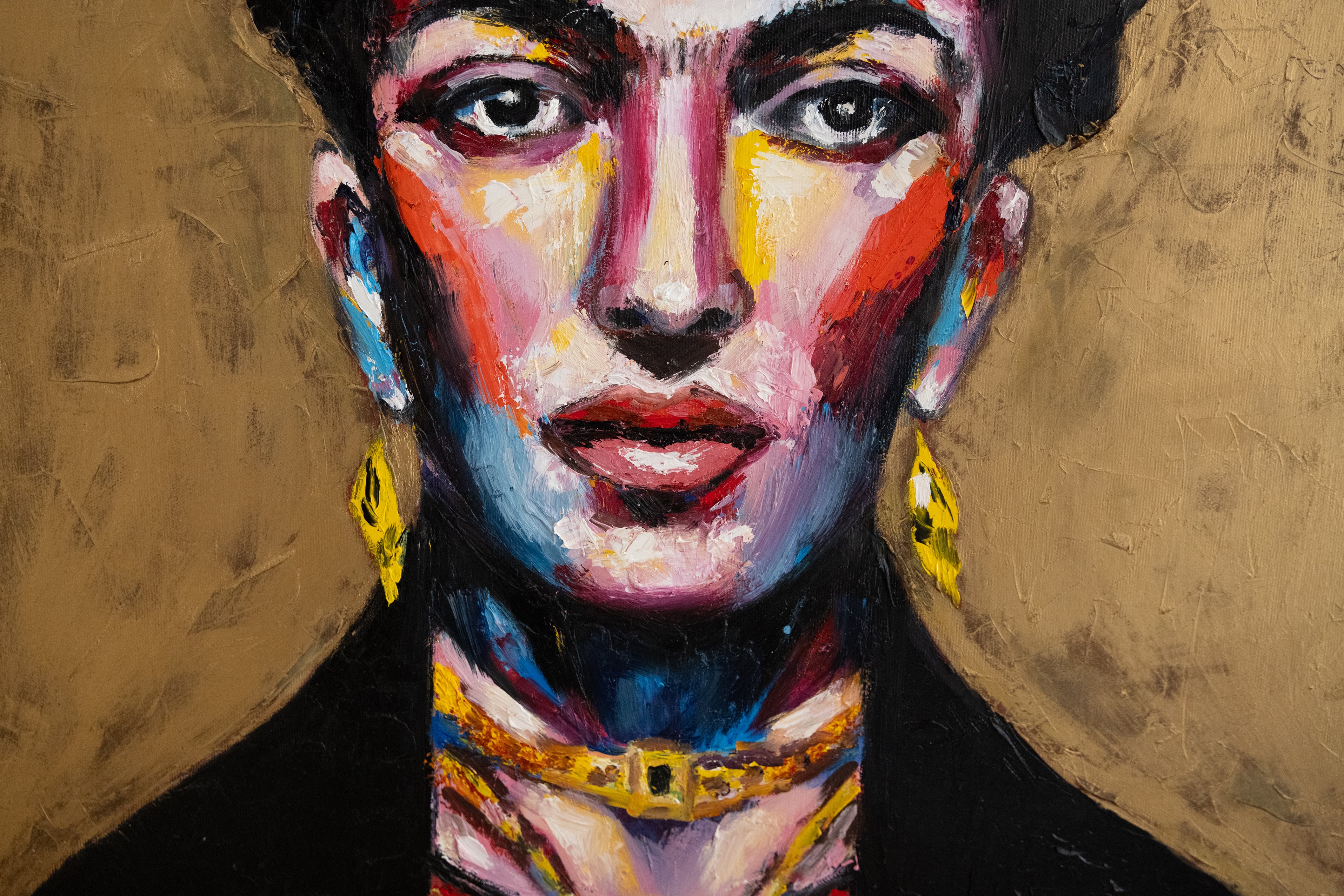 Garnet Frida Kahlo pop art portrait Alina Odwyer