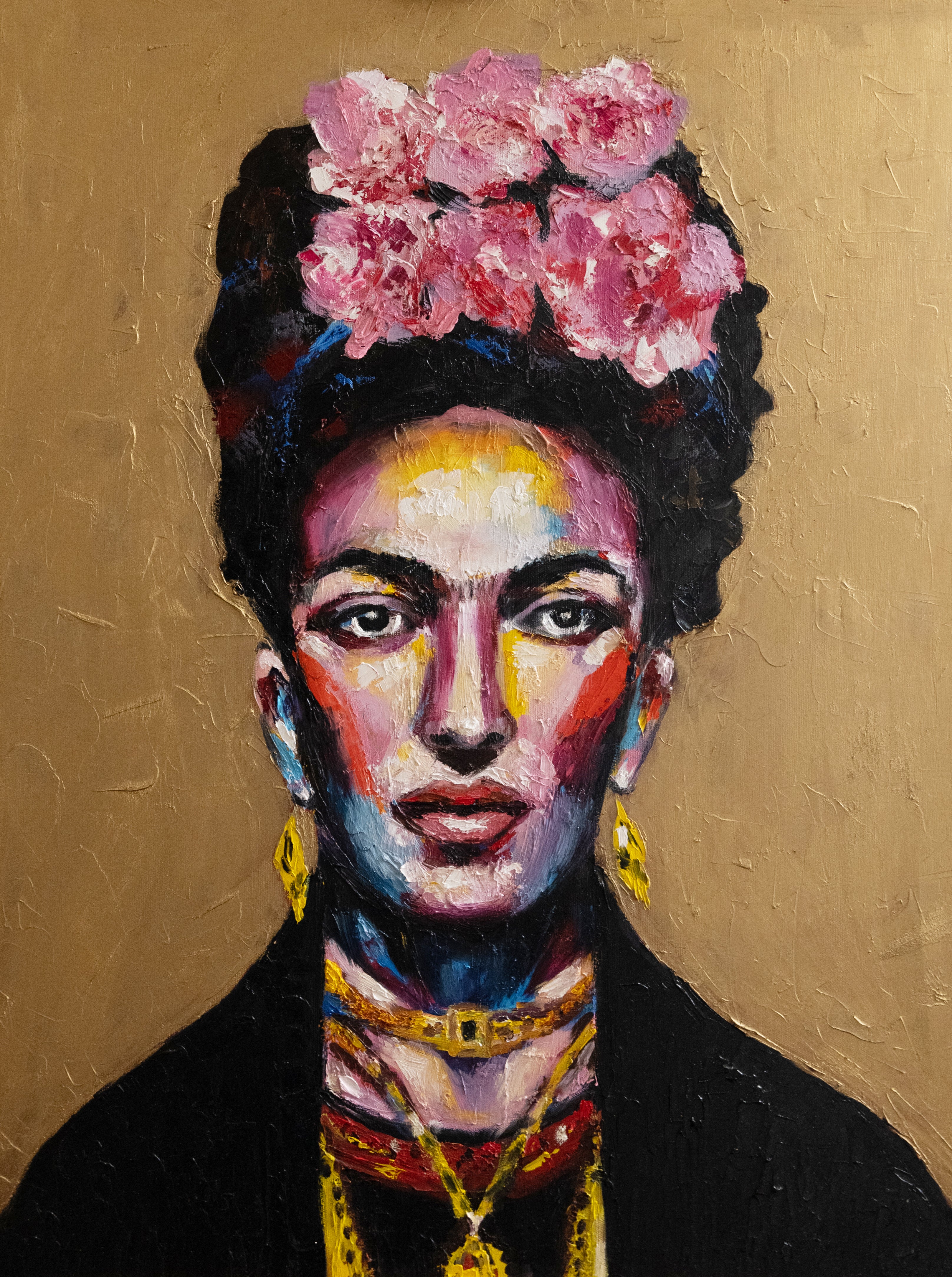 Garnet Frida Kahlo pop art portrait Alina Odwyer