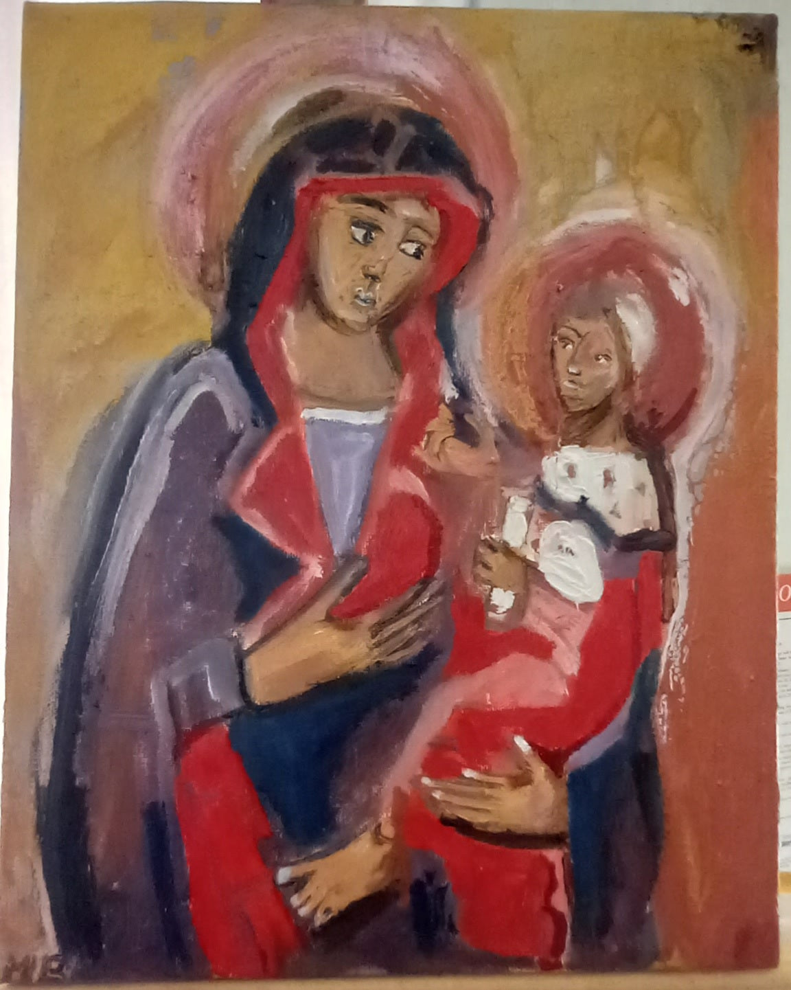 Garnet Virgin and Child Translation Mernie Baker