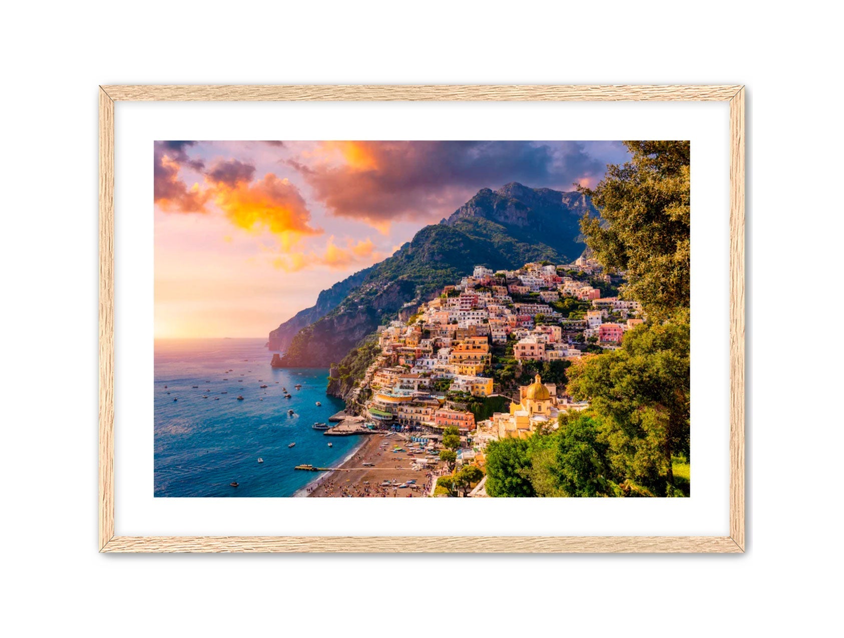 Horizontal photography 'POSITANO'S GLOW' Apricus Art Collection