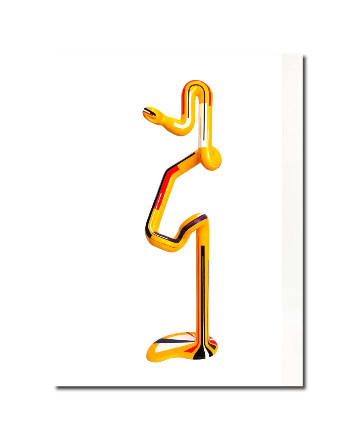 Sculpture “Single Yellow” Odd Frequency Series Nabil Helou