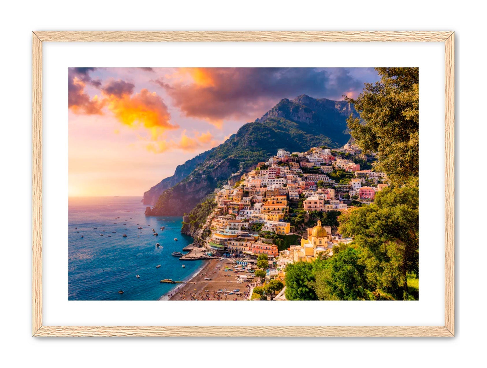 Horizontal photography 'POSITANO'S GLOW' Apricus Art Collection