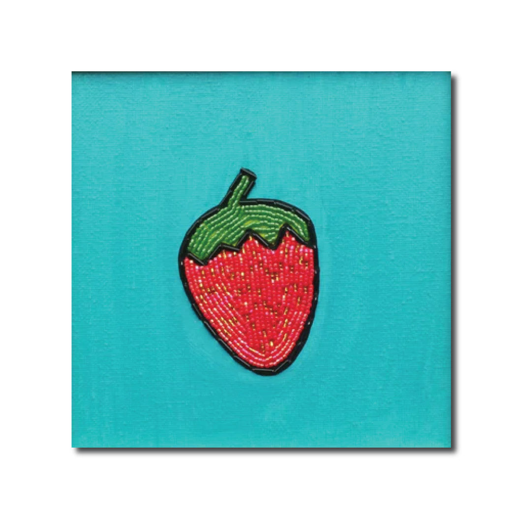 Art Contemporary Mixed Media Pop Art Sensational Strawberry Jovanitha