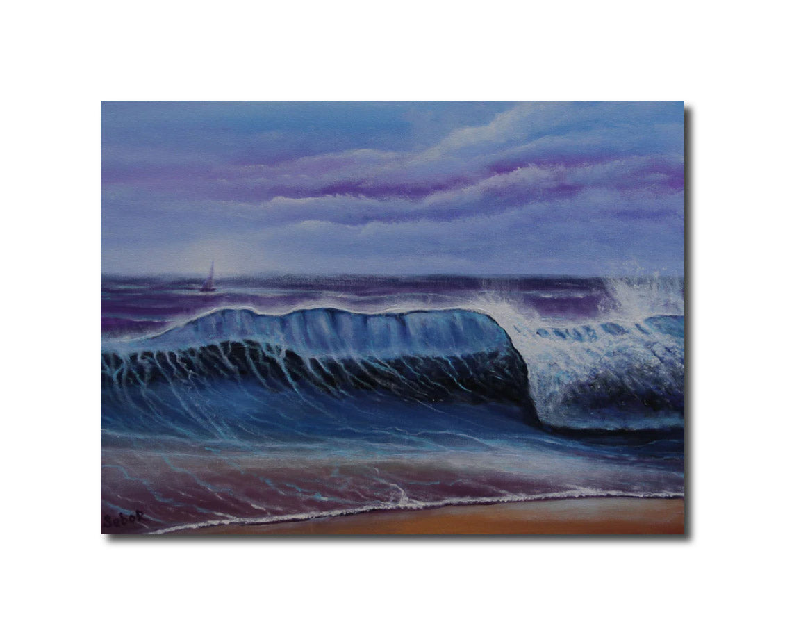 Acrylic Seascape Wave Serguei Borodouline