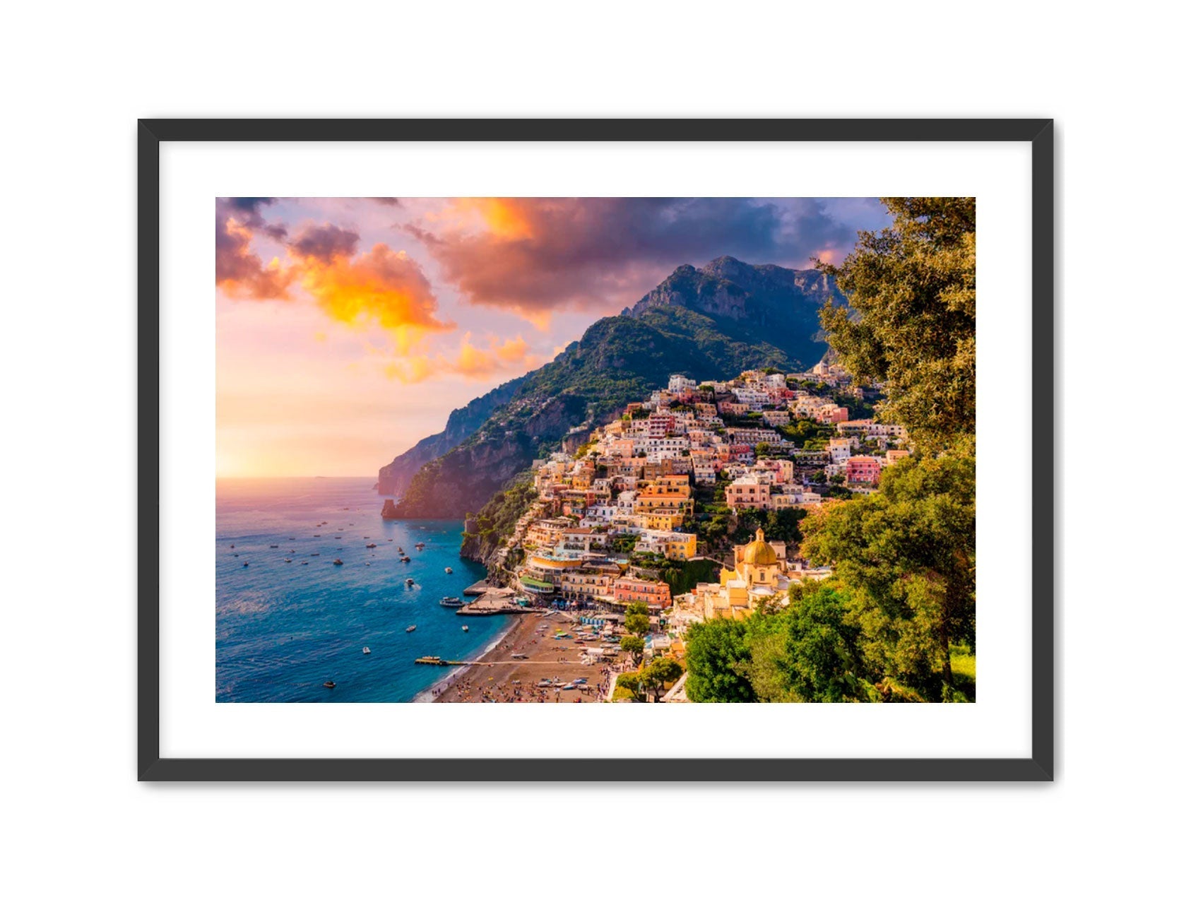 Horizontal photography 'POSITANO'S GLOW' Apricus Art Collection