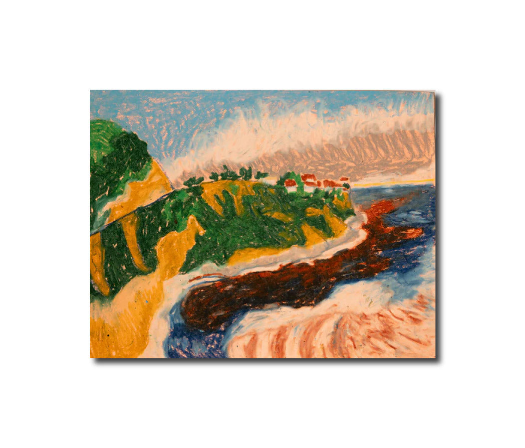 Art Landscape Painting Pastels Seascape Bluff Cove, Palos Verdes Coastline Michelle Lynn Jacobson