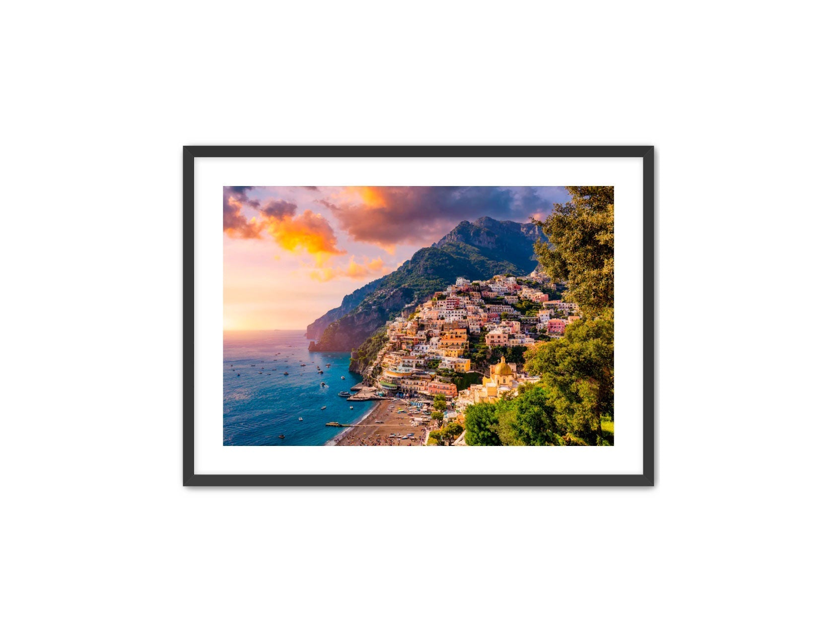 Horizontal photography 'POSITANO'S GLOW' Apricus Art Collection