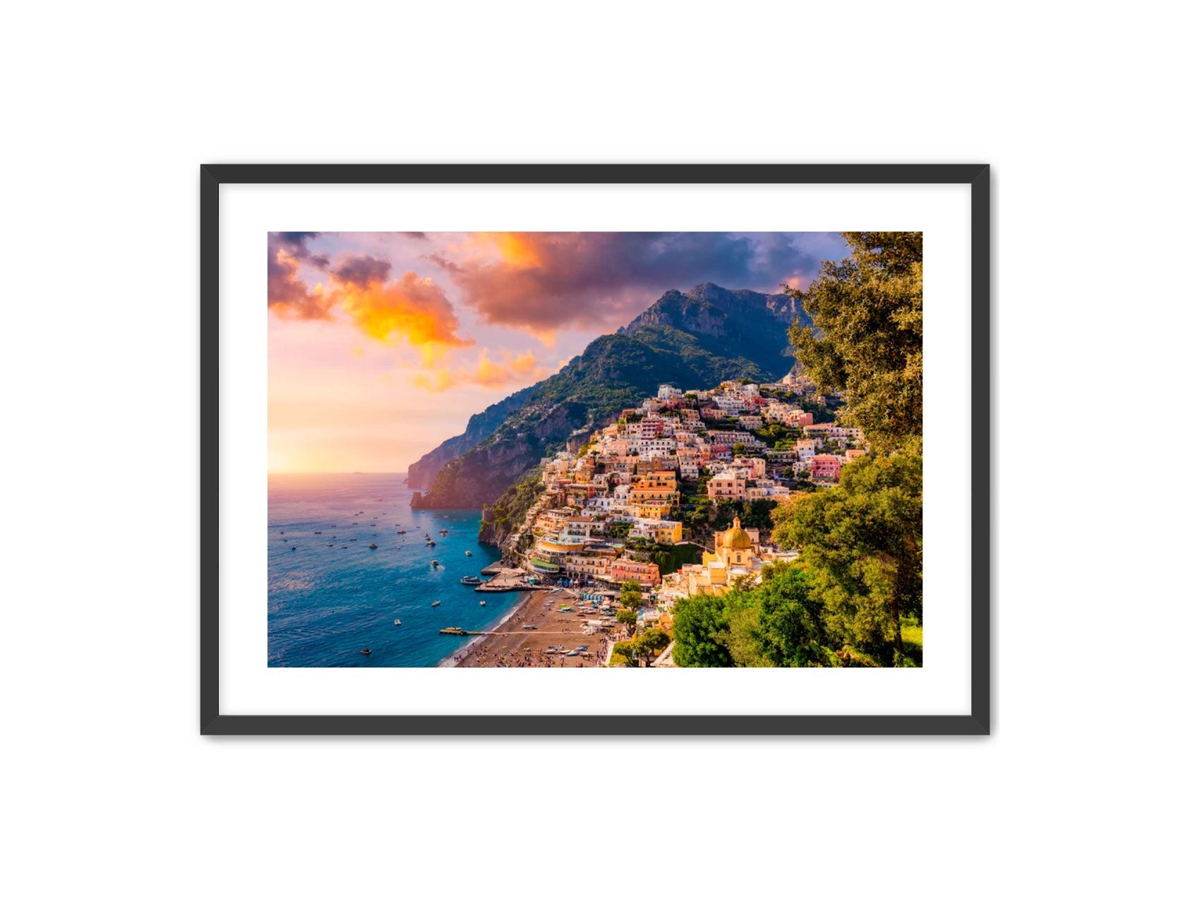 Horizontal photography 'POSITANO'S GLOW' Apricus Art Collection