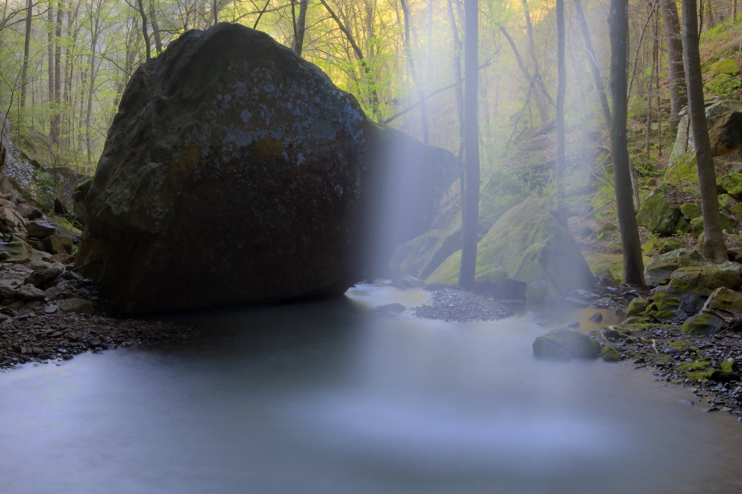 Landscape Photography Pam's Grotto, Ozark Highlands Trail, Arkansas Peter Essick