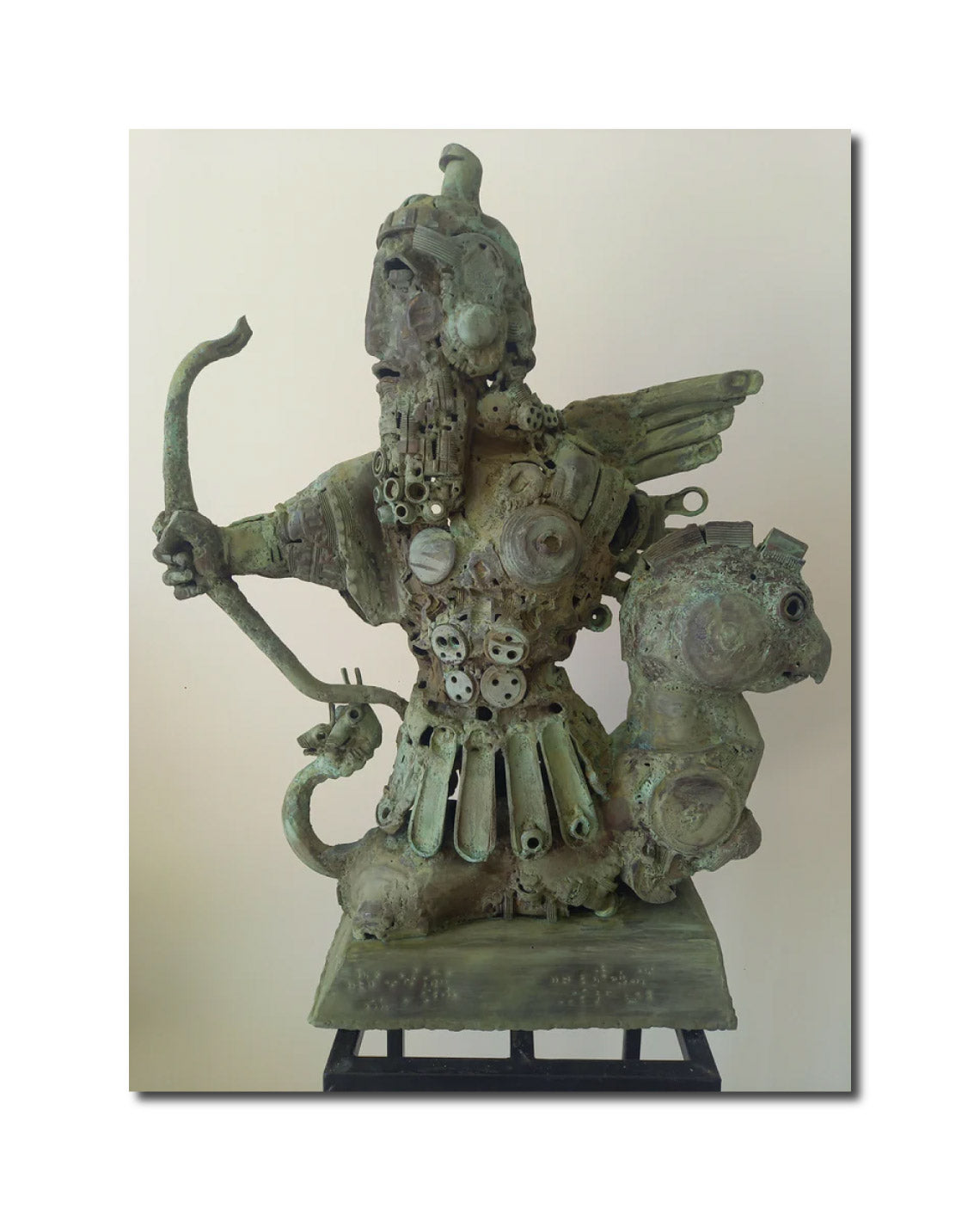 Art Bronze Contemporary Figurative Sculpture Urartian King Rusa the Second Arman Hambardzumyan