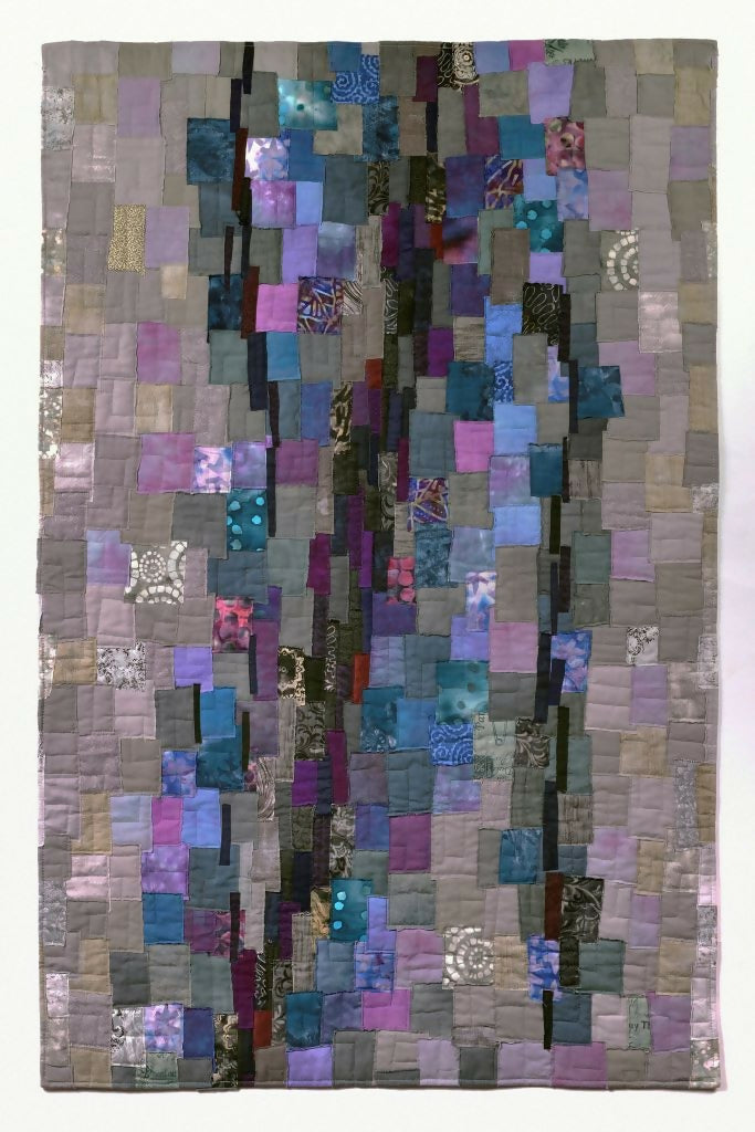 Abstract Art Collage Contemporary Mixed Media Grief - series Old Feelings ArtinQuilts - Etsy shop