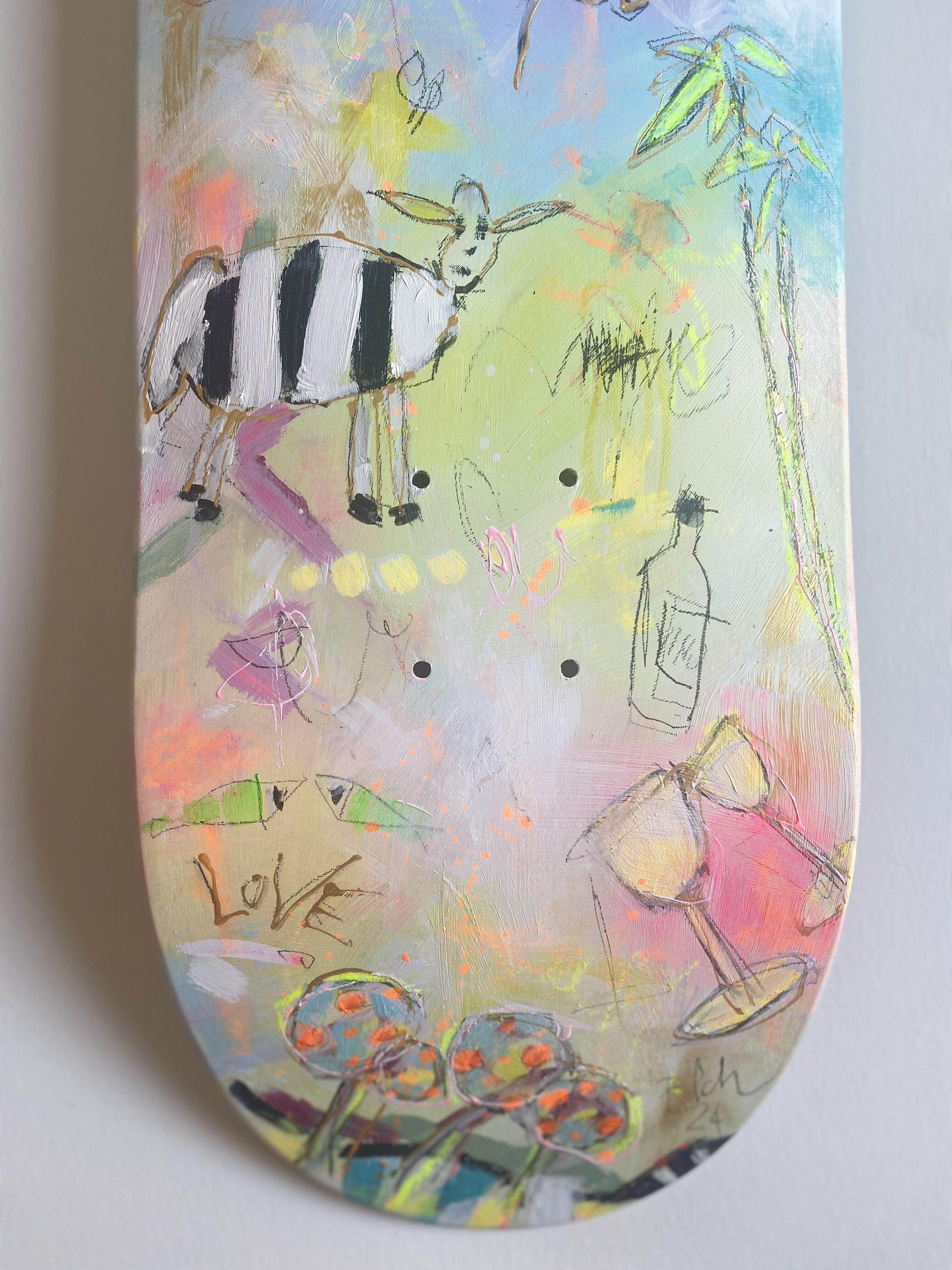 Abstract Acrylic Art Contemporary Expressionist Figurative Landscape Mixed Media Painting Pop Art Sculpture Life Loves You #skate Bea Schubert