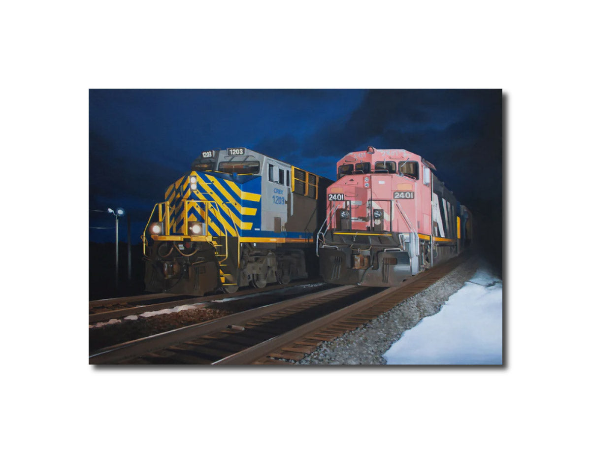 Acrylic Art Painting Diesel Duel Alex Devereux