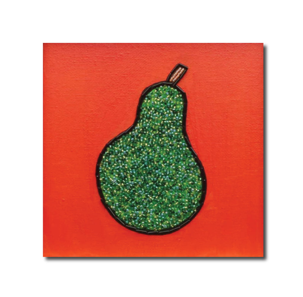 Art Contemporary Mixed Media Pop Art Precious Pear Jovanitha