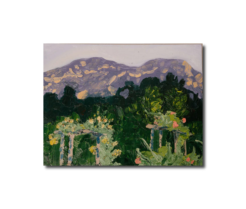 Art Landscape Oil Painting Descanso Garden, Rose Garden Michelle Lynn Jacobson