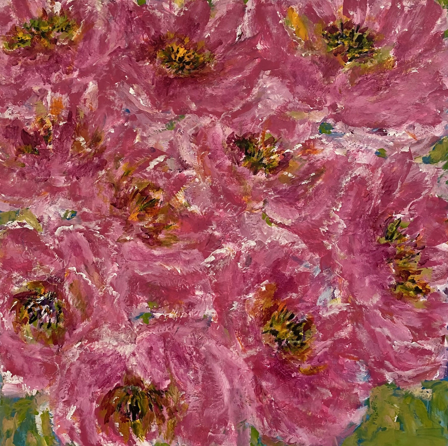 Acrylic Painting Bloom Catherine Cameron