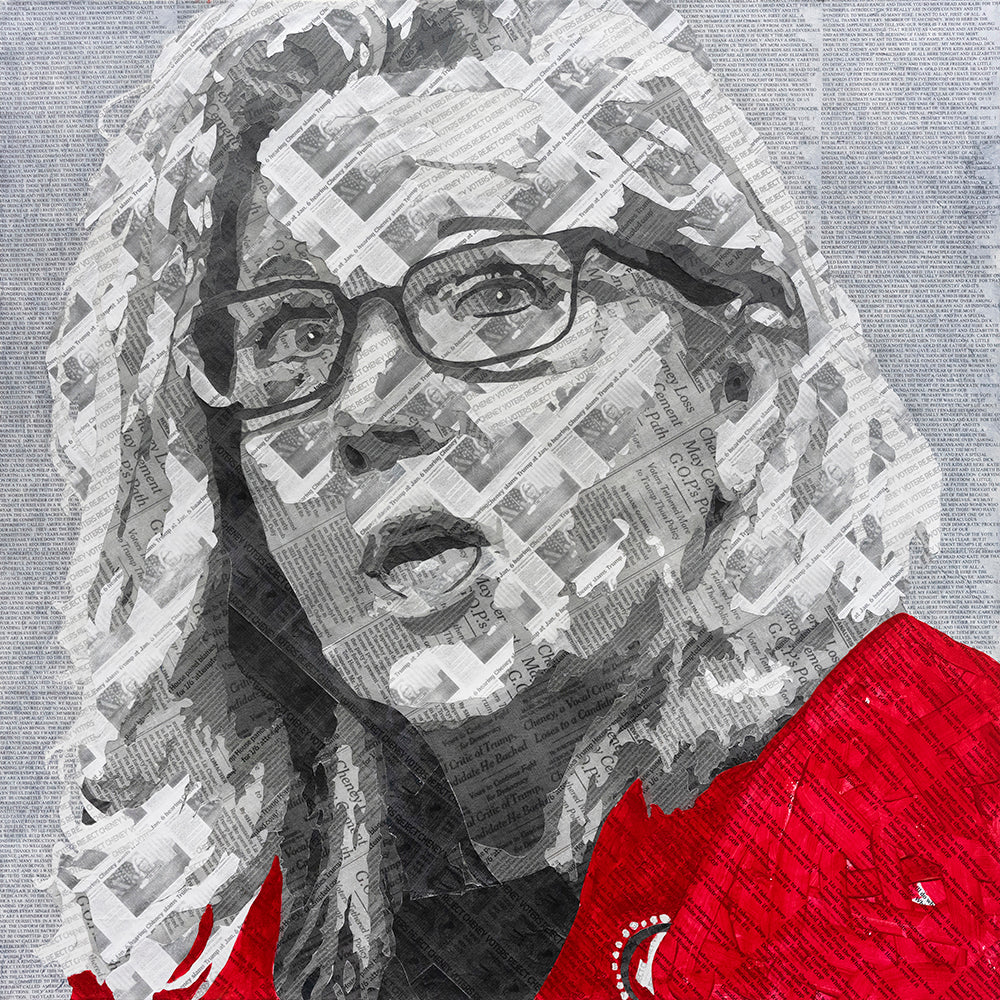 'LIZ CHENEY' - Collage material