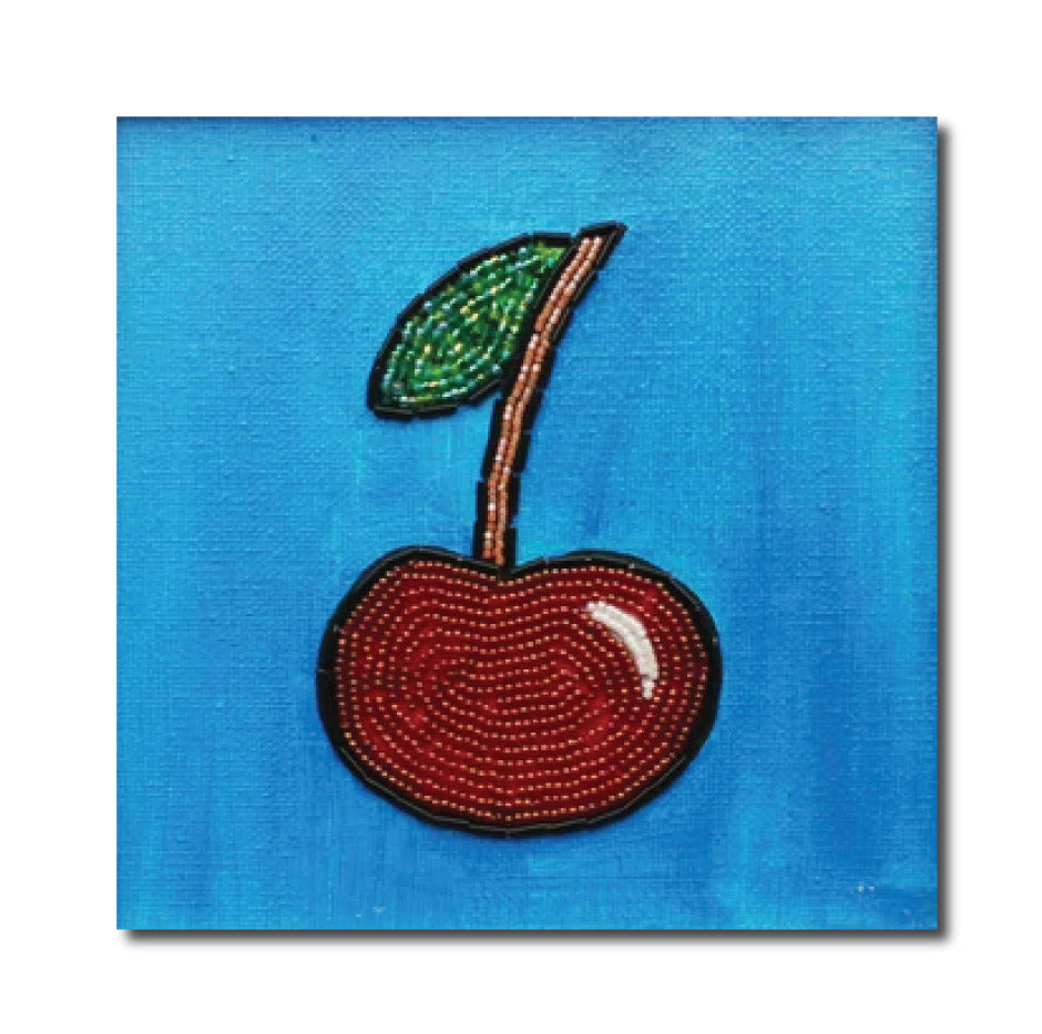 Art Contemporary Mixed Media Pop Art Cute Cherry Jovanitha