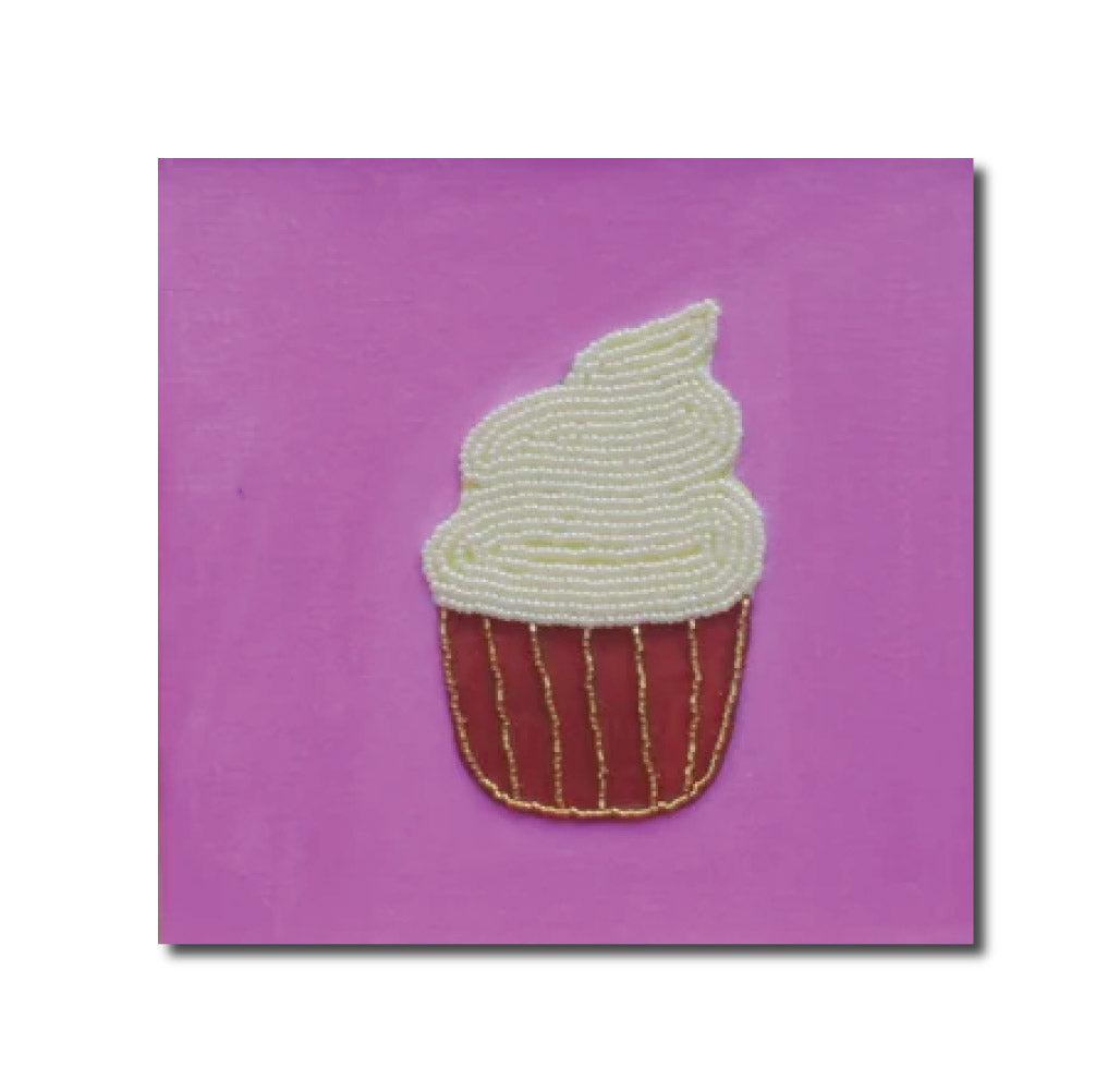 Art Contemporary Mixed Media Pop Art Creamy Cupcake Jovanitha