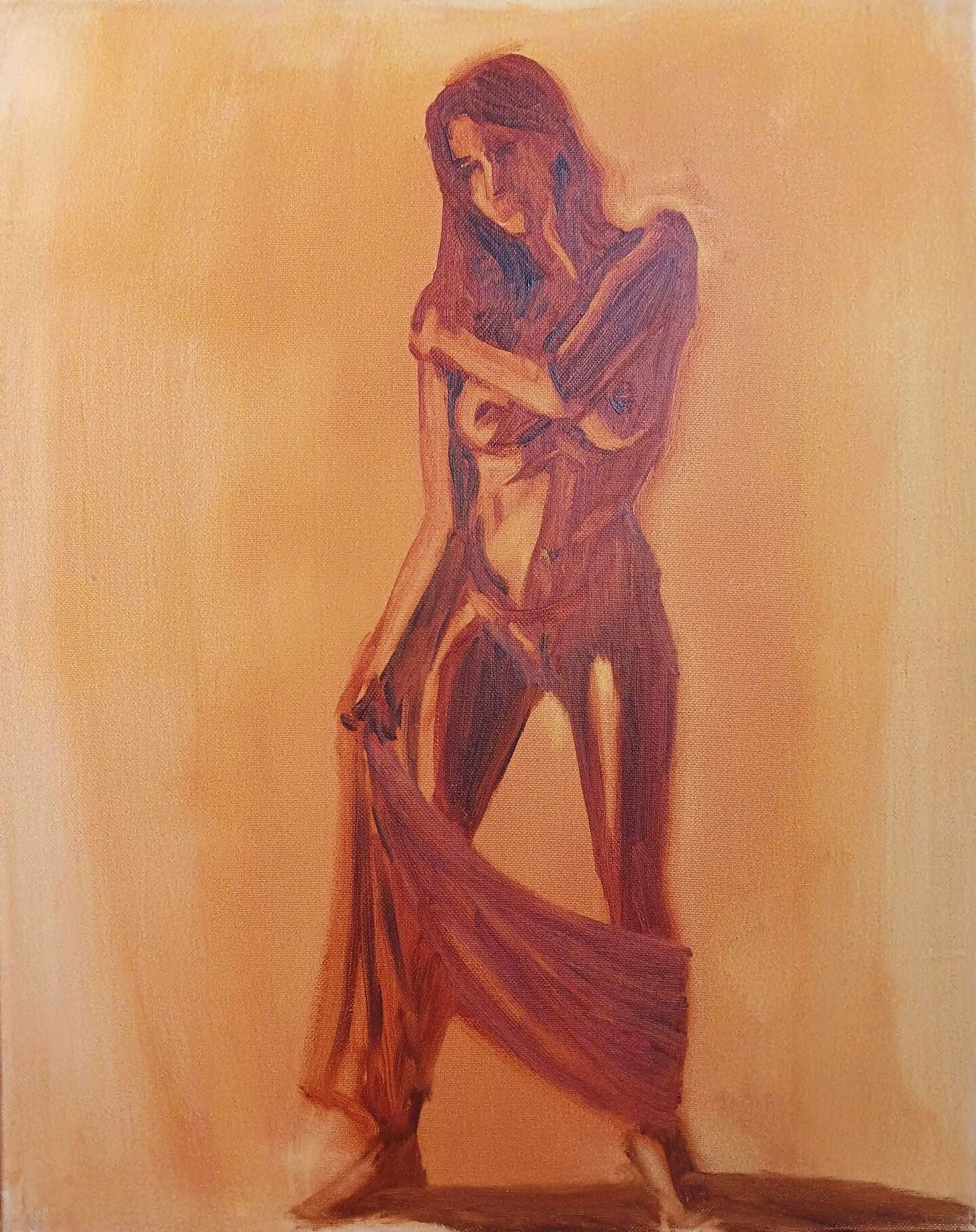 Art Figurative Oil Painting Drape Heather Caulfield