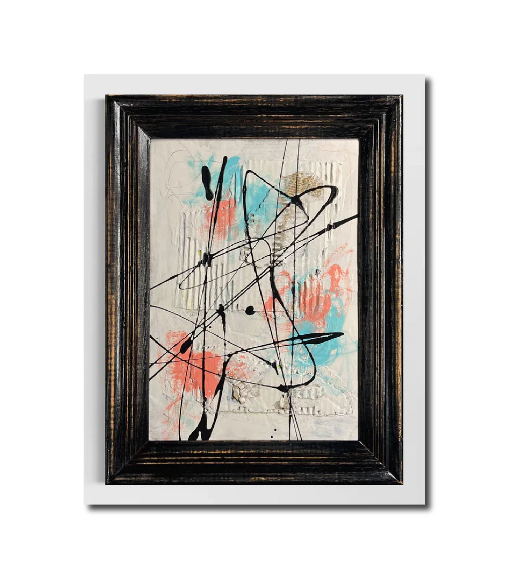 Abstract Mixed Media Painting 'ALLAIN' - Mixed Media Abstract Art Painting Sam Lewis