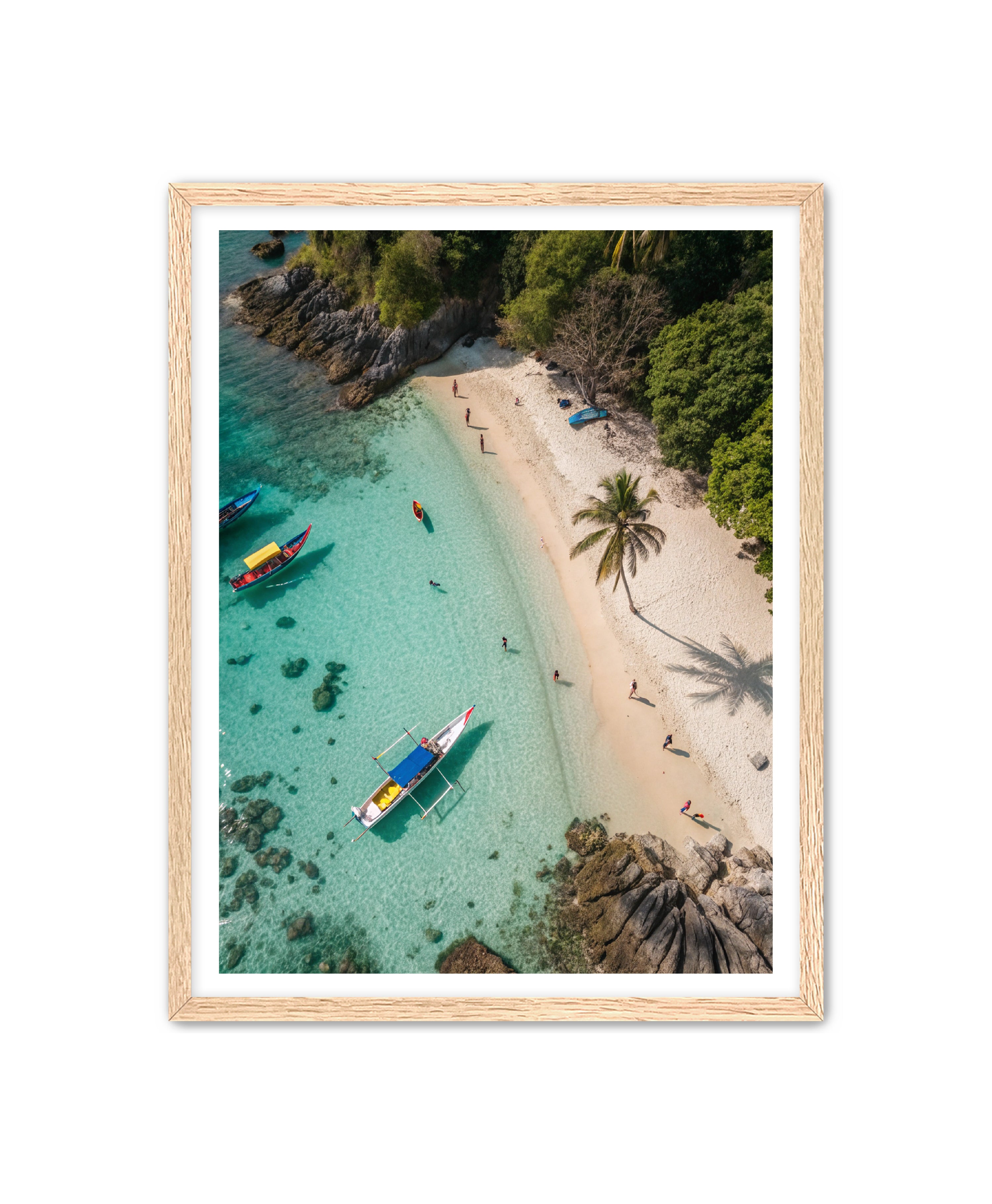 Apricus Prints Beaches 'Anchored Solitude' Apricus Art Collection