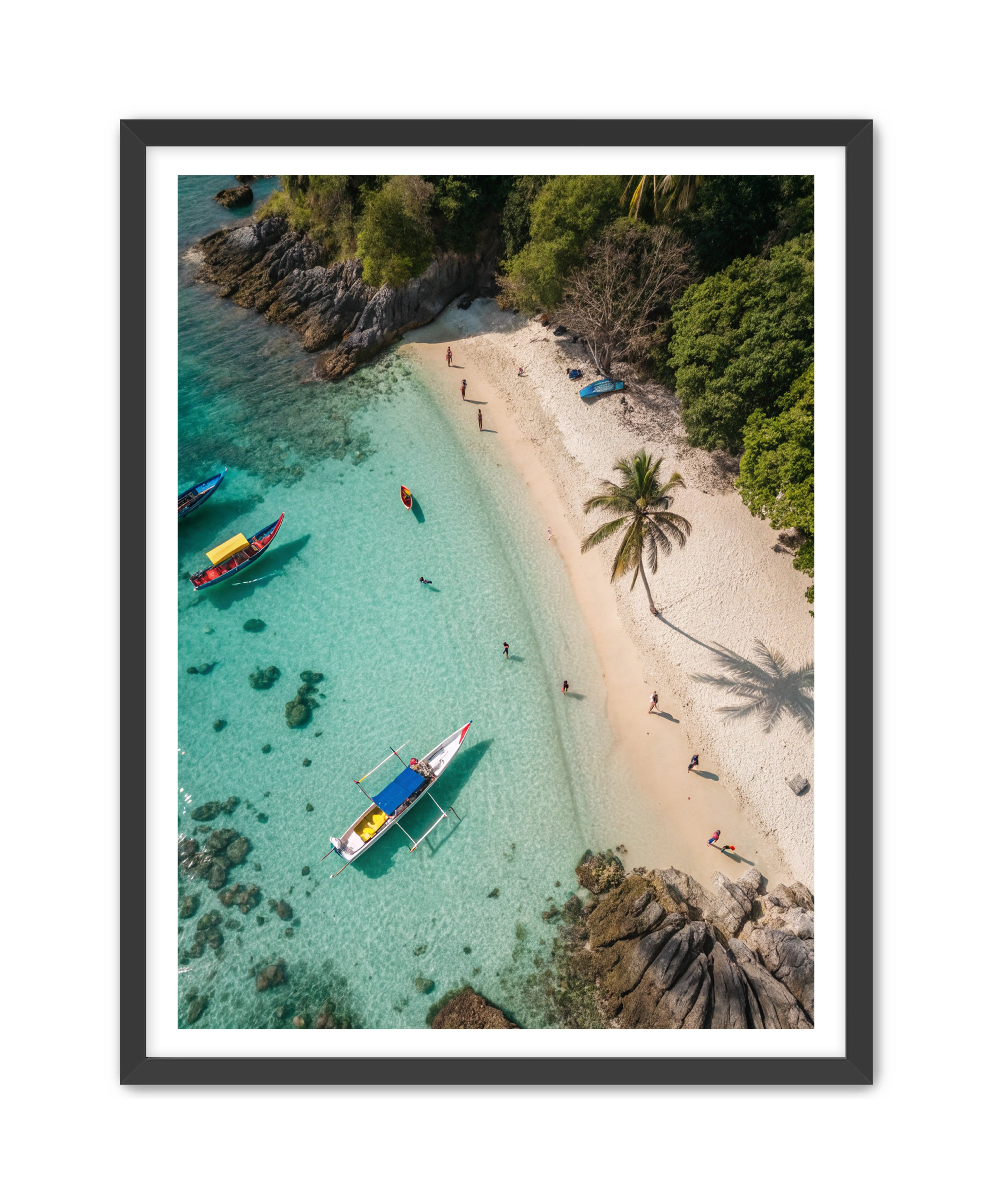 Apricus Prints Beaches 'Anchored Solitude' Apricus Art Collection