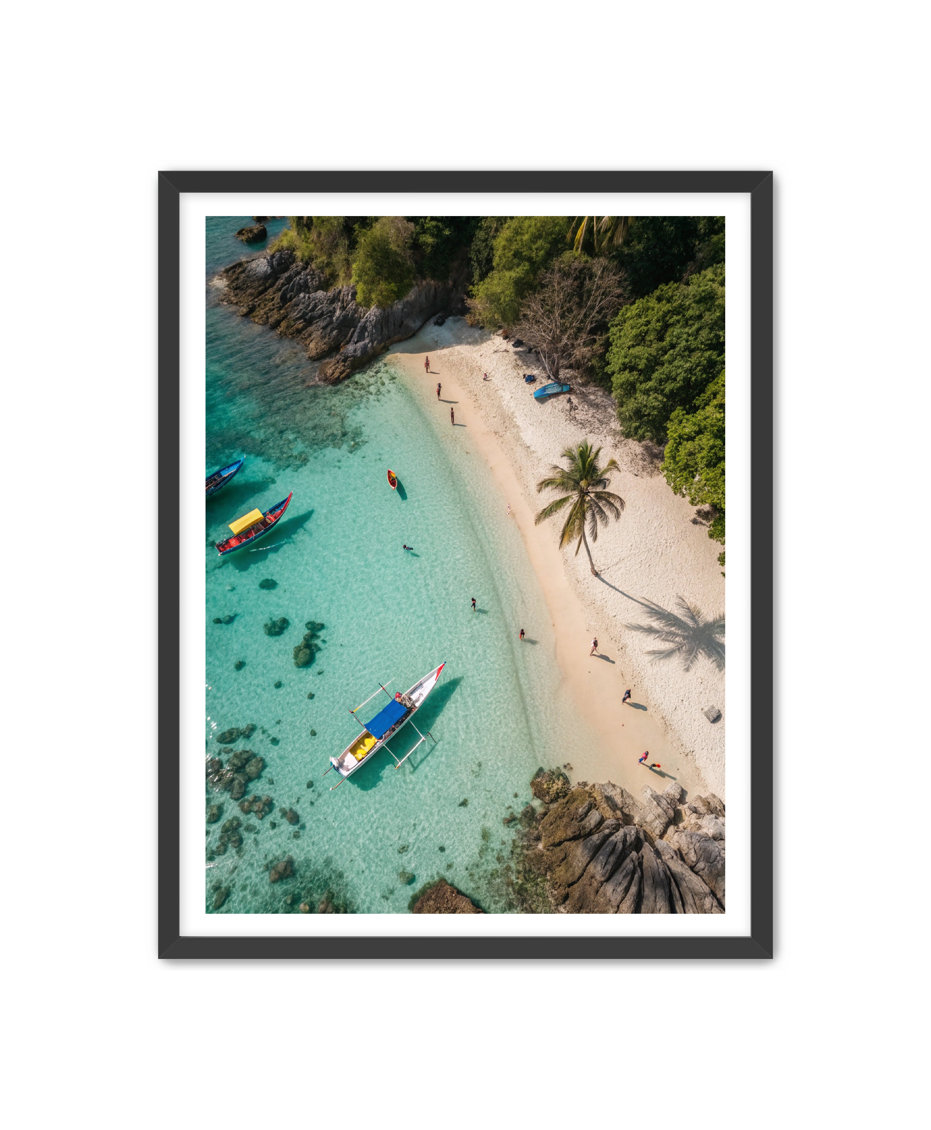 Apricus Prints Beaches 'Anchored Solitude' Apricus Art Collection