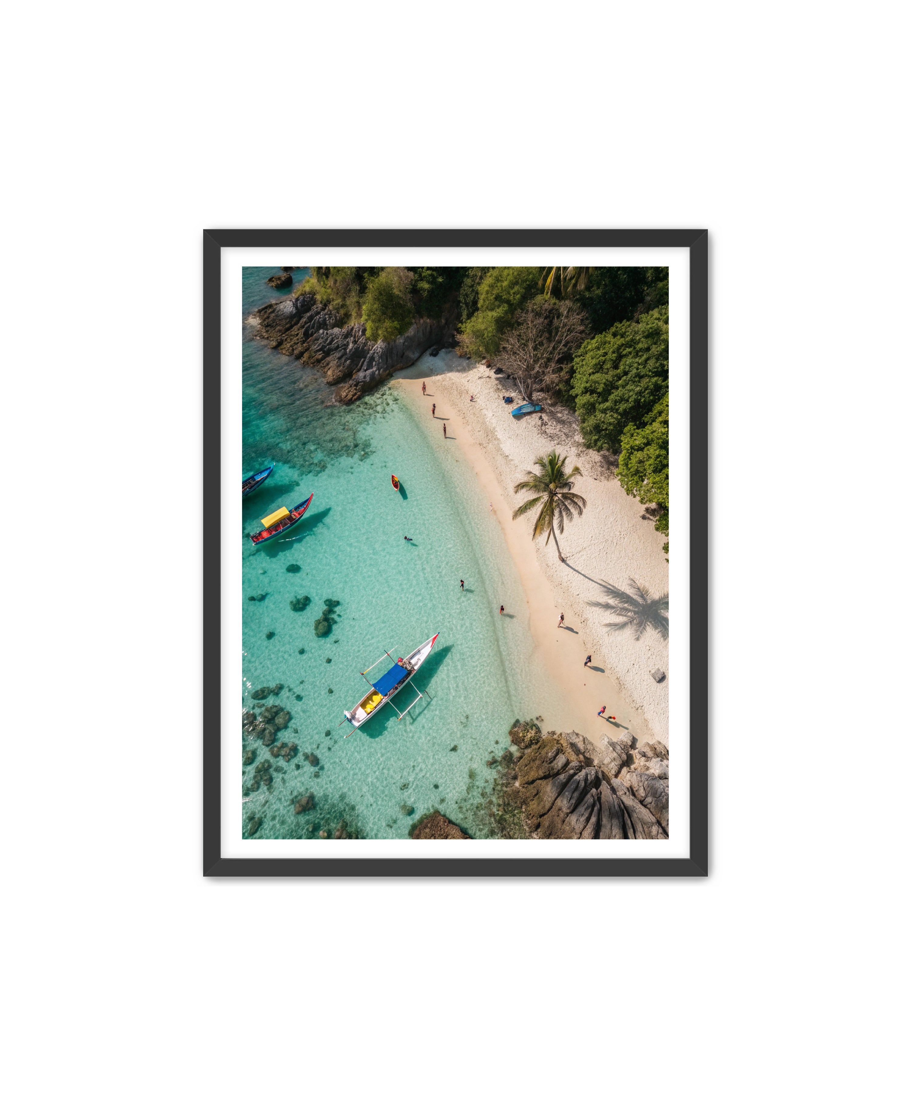 Apricus Prints Beaches 'Anchored Solitude' Apricus Art Collection