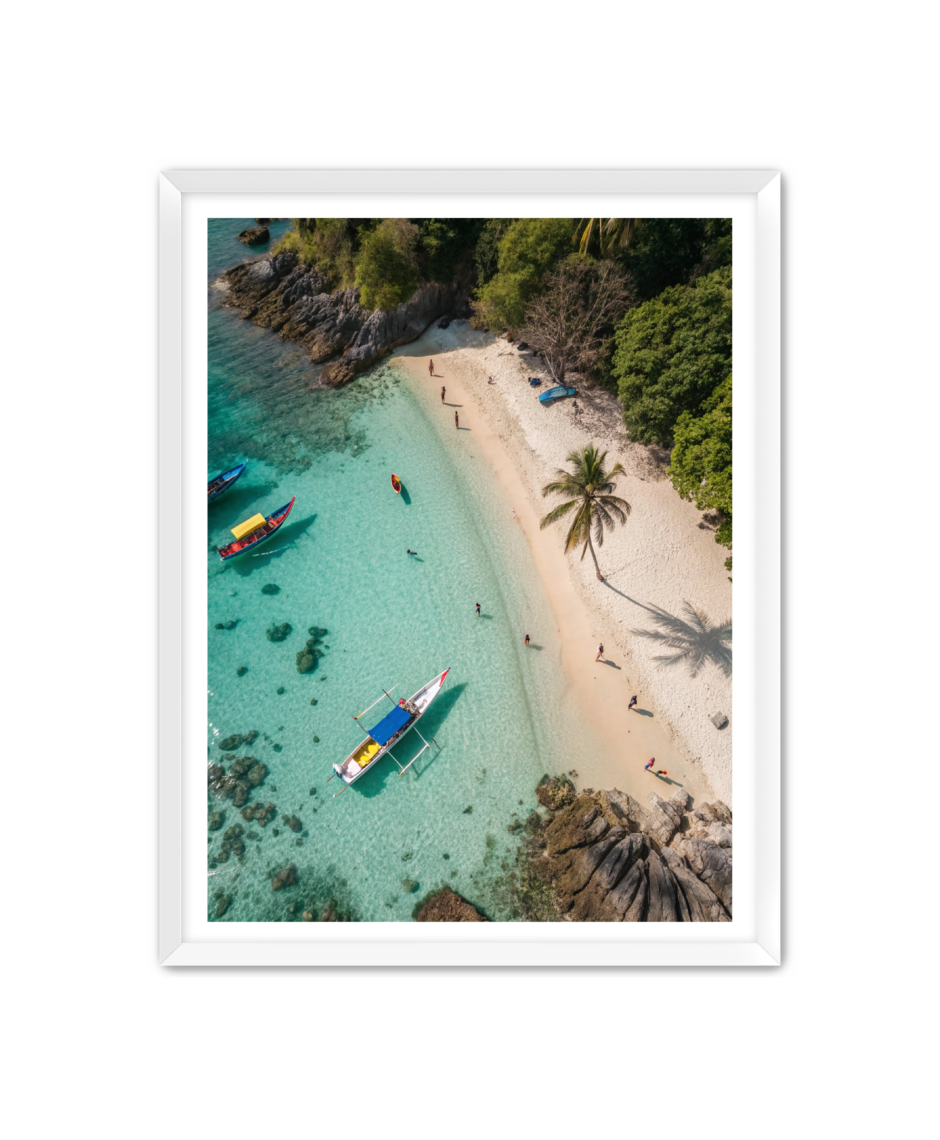 Apricus Prints Beaches 'Anchored Solitude' Apricus Art Collection