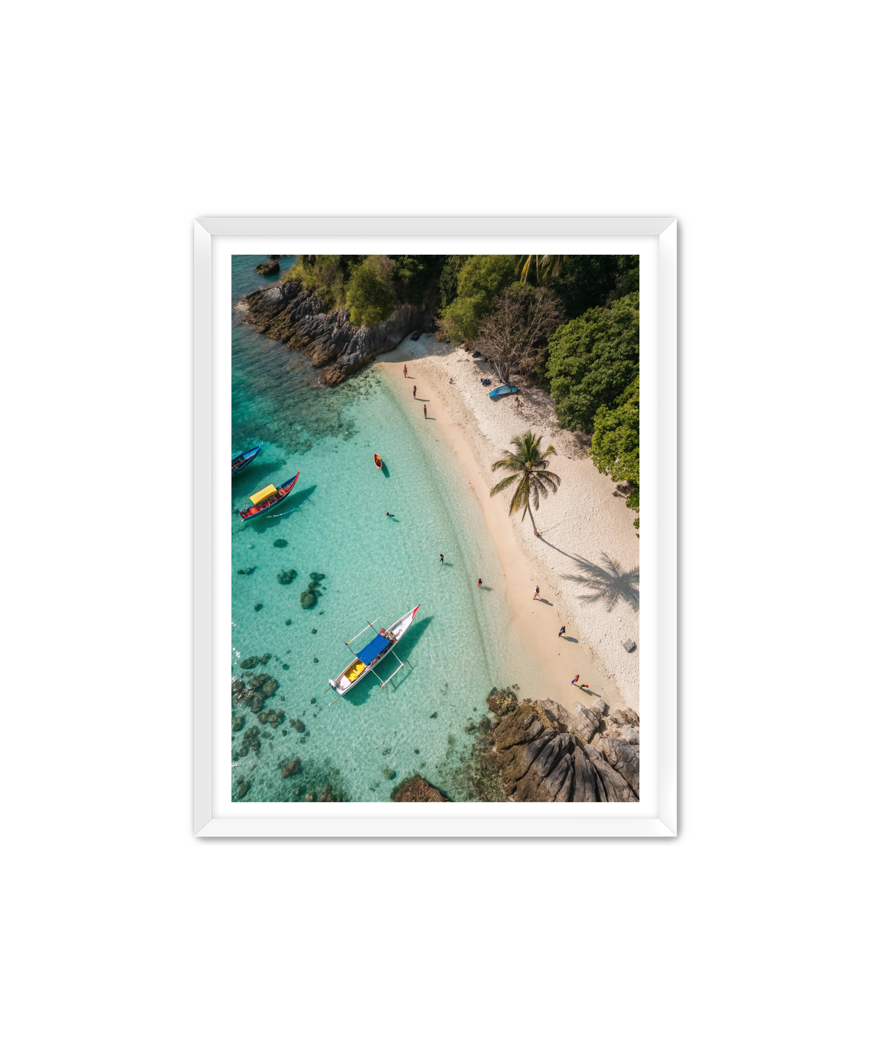 Apricus Prints Beaches 'Anchored Solitude' Apricus Art Collection