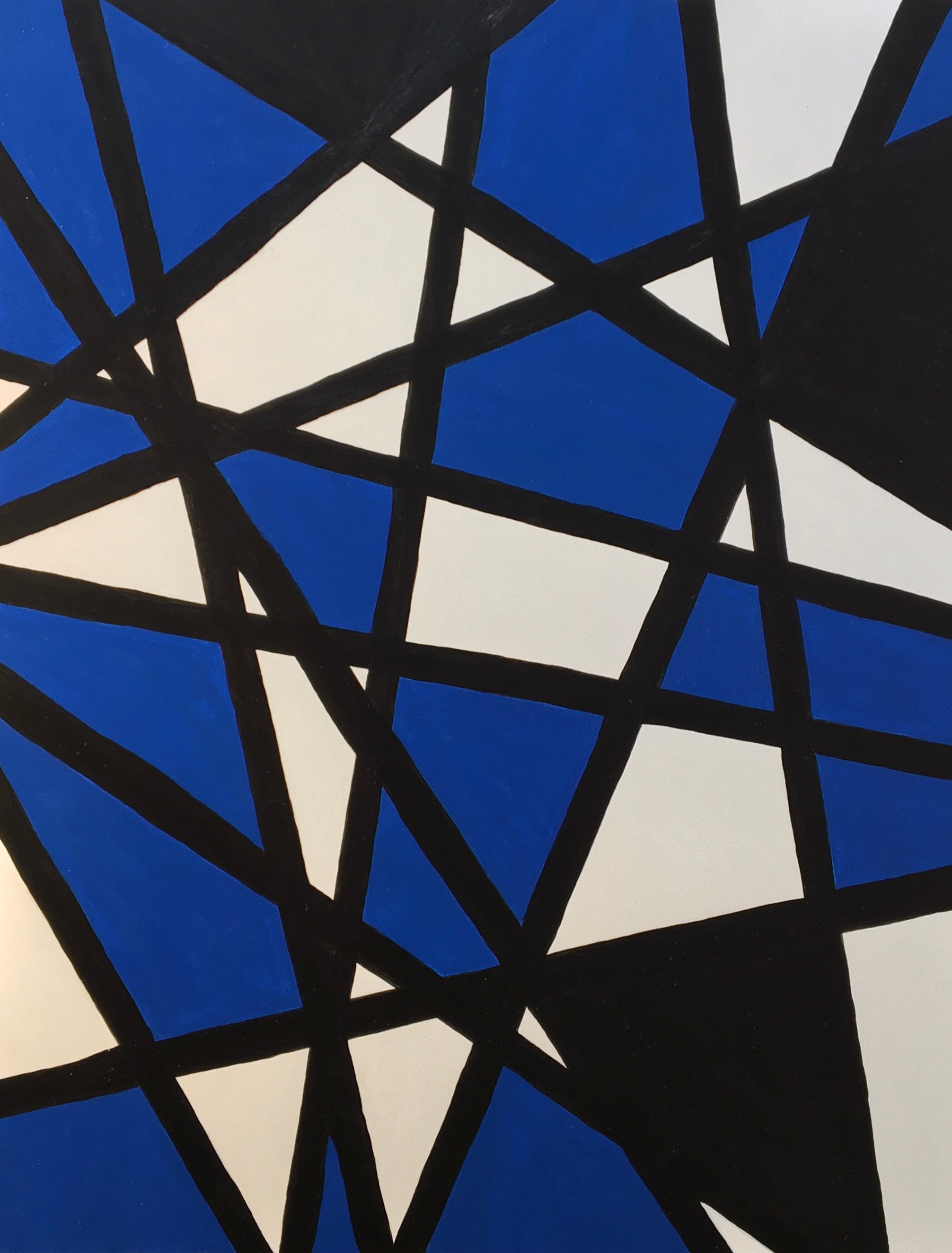 'UNTITLED IN BLUE' - Acrylic on Hardboard Panel