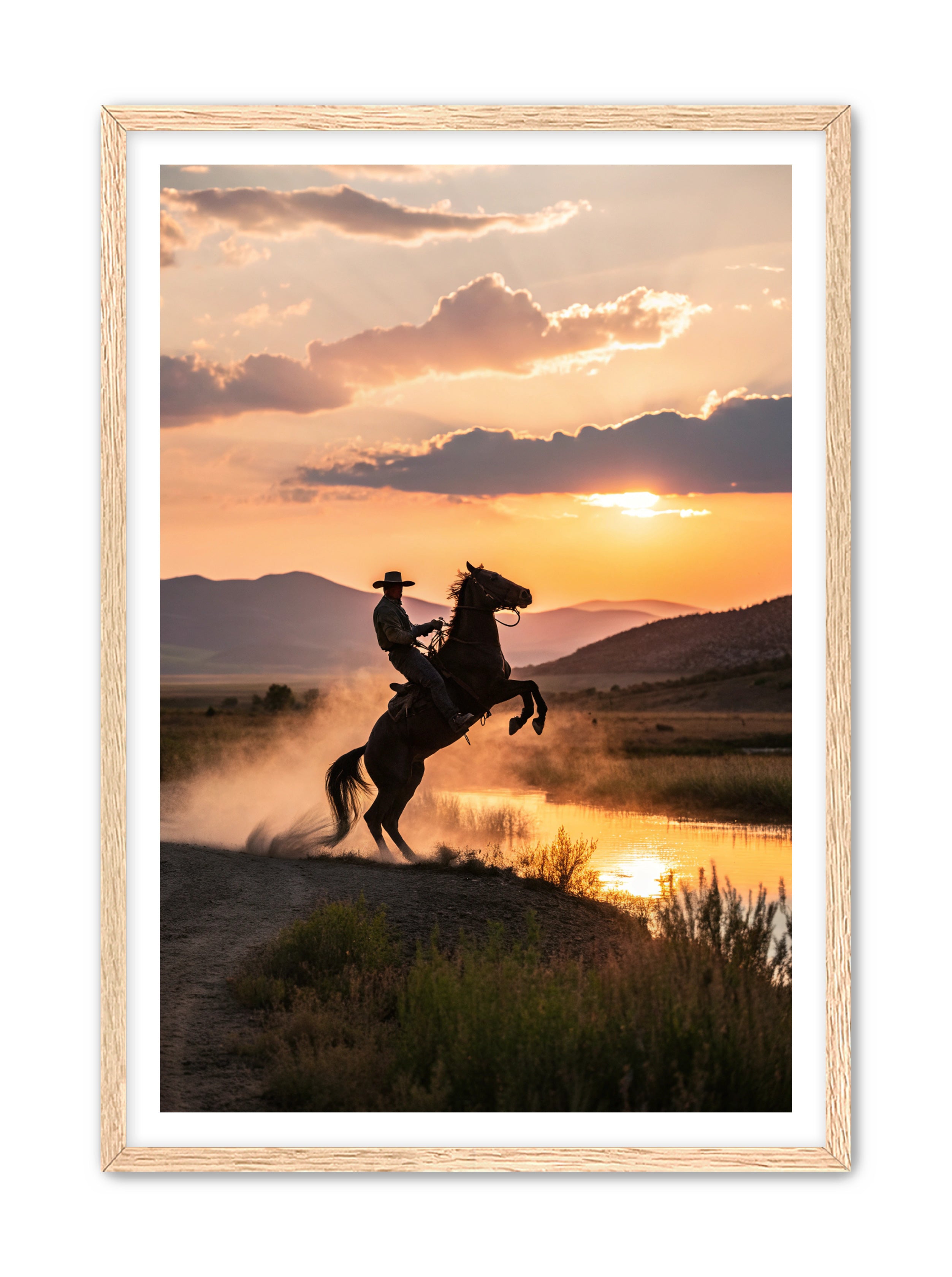 Apricus Prints Vaquero 'Bound by The Wind' Apricus Art Collection