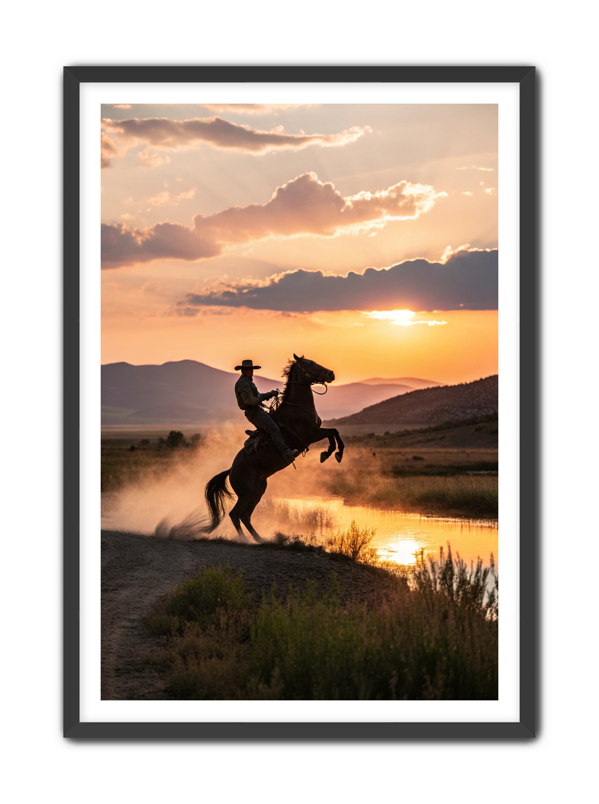 Apricus Prints Vaquero 'Bound by The Wind' Apricus Art Collection