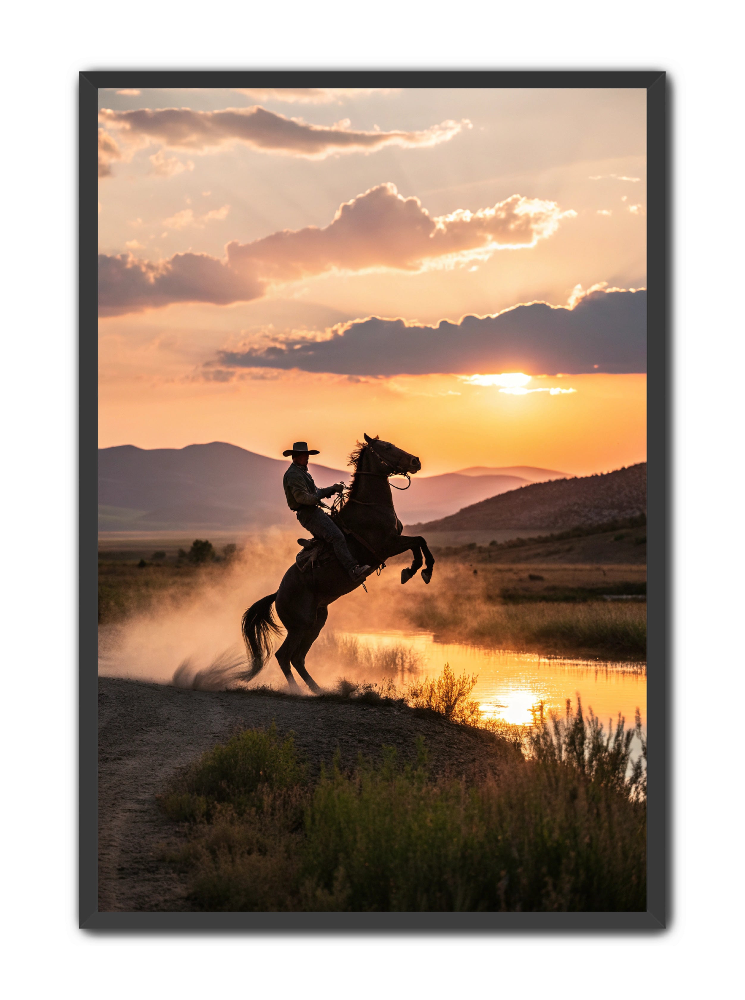 Apricus Prints Vaquero 'Bound by The Wind' Apricus Art Collection