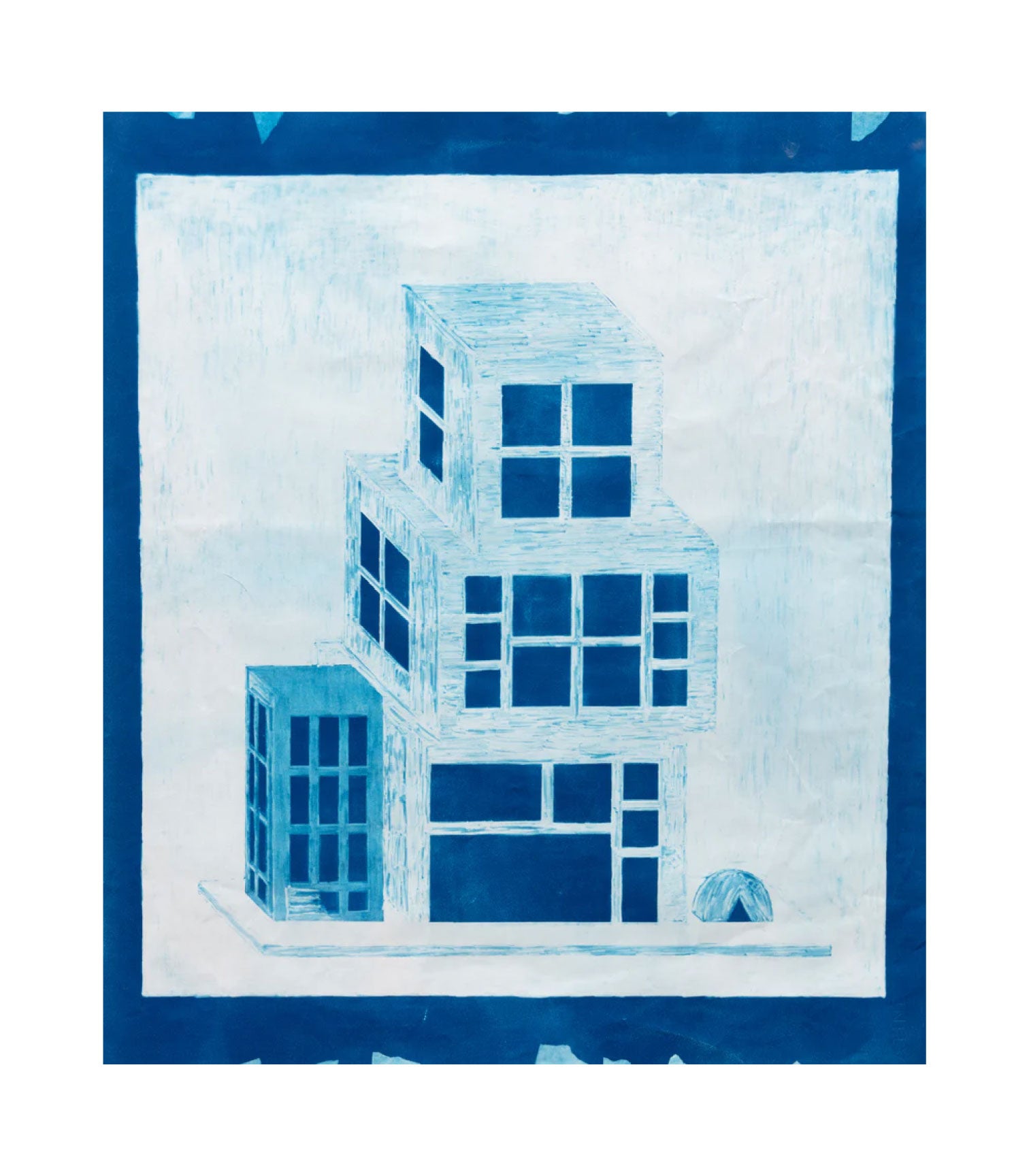 'CAPITAL CITY (COVER)' - Cyanotype on Paper