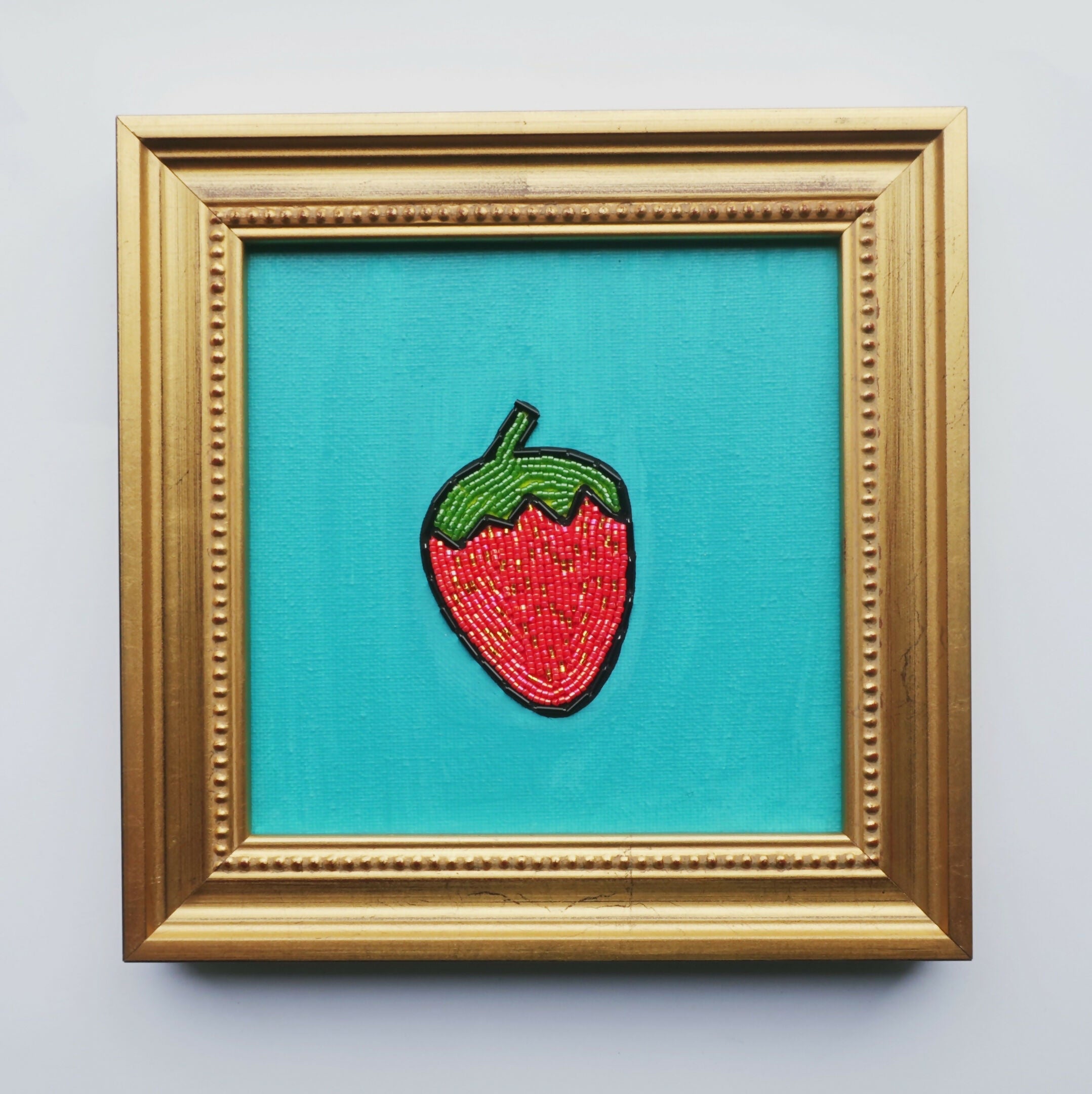 Art Contemporary Mixed Media Pop Art Sensational Strawberry Jovanitha