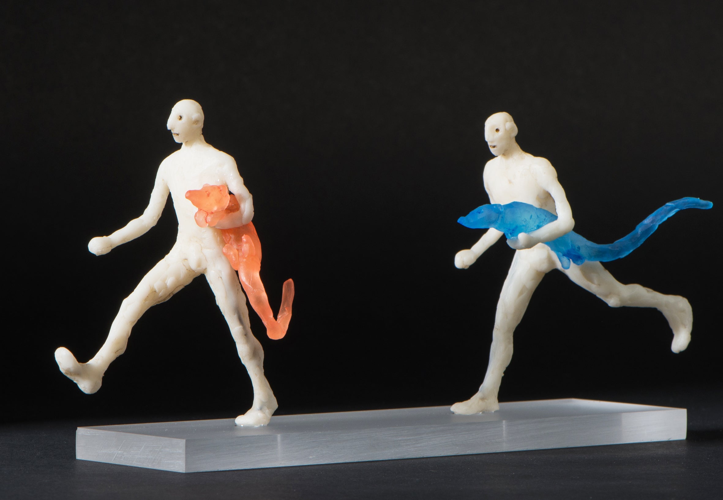 Contemporary Figurative Sculpture 'CREATURE-RUNNERS' Holly Bennett