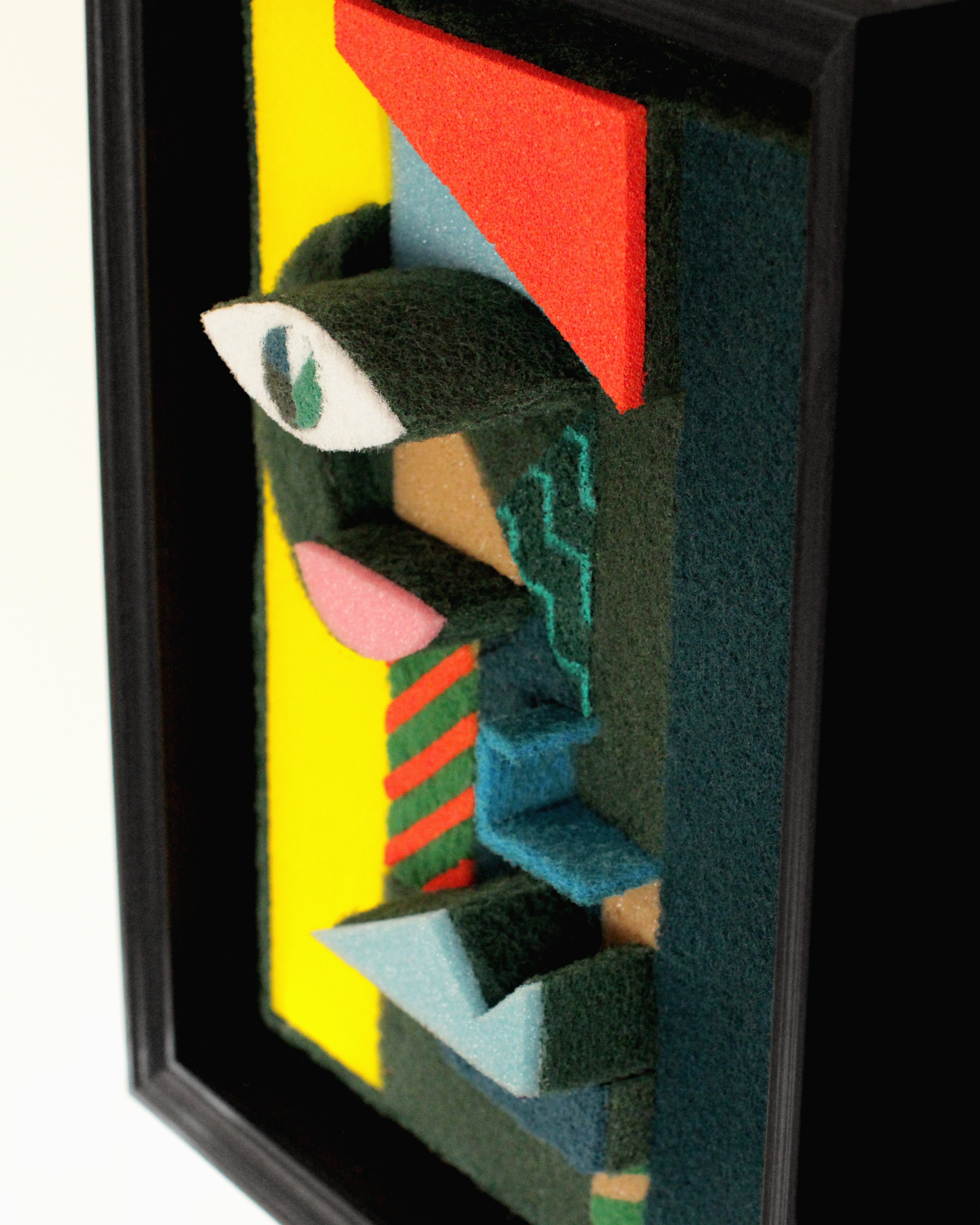 Abstract Geometric Sculpture 'SPONGEPOP NO 2-523' - Sculpture Eni Pullumbi