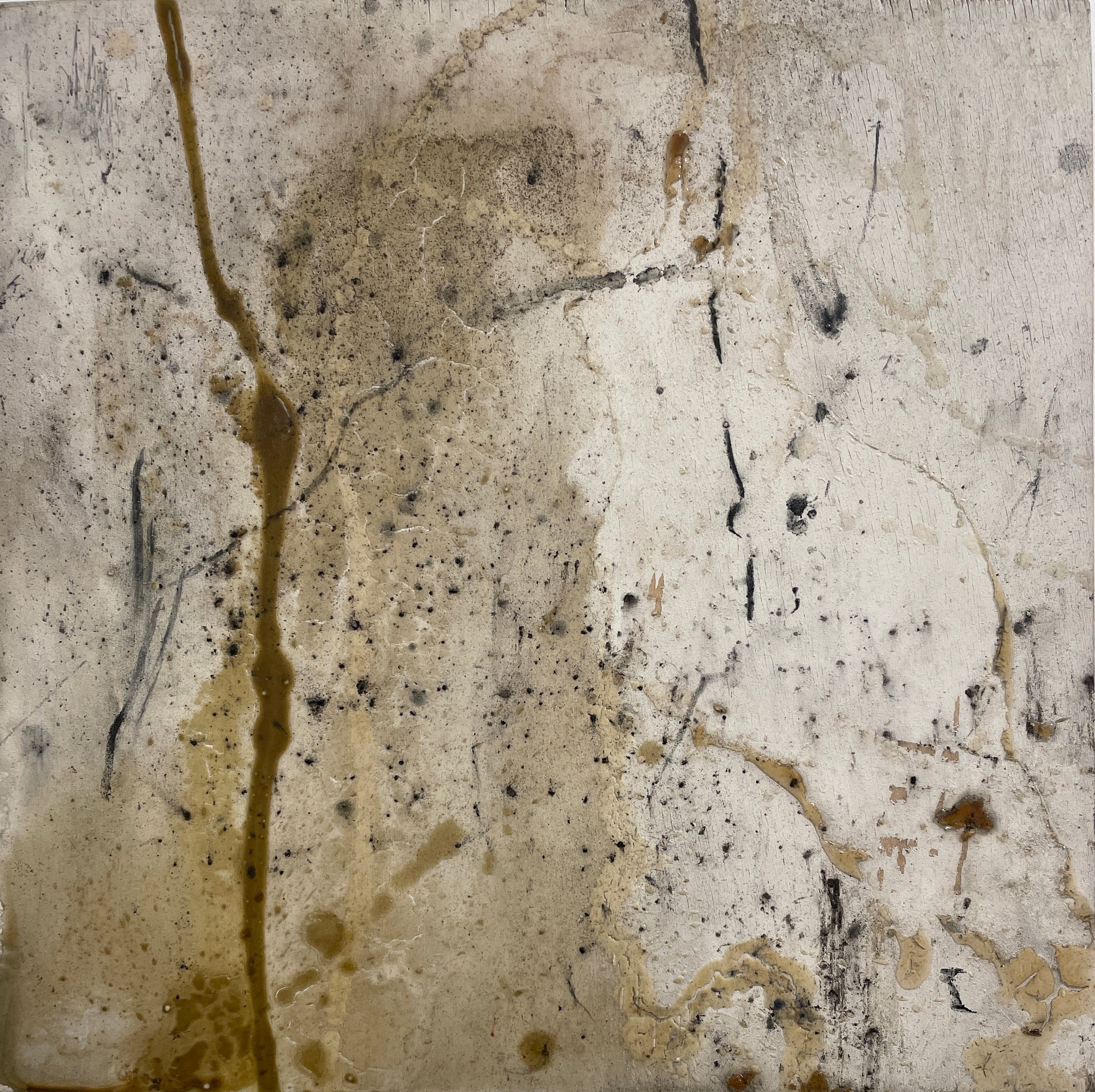 Abstract 'UNTITLED' - Mixed Medium on Wood Elizabeth Castagna