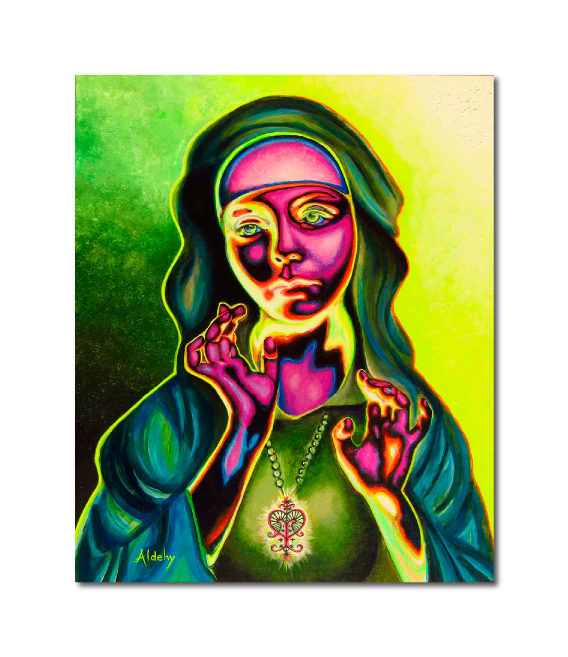 'ERZULIE FRÉDA' - Acrylic painting on komacel